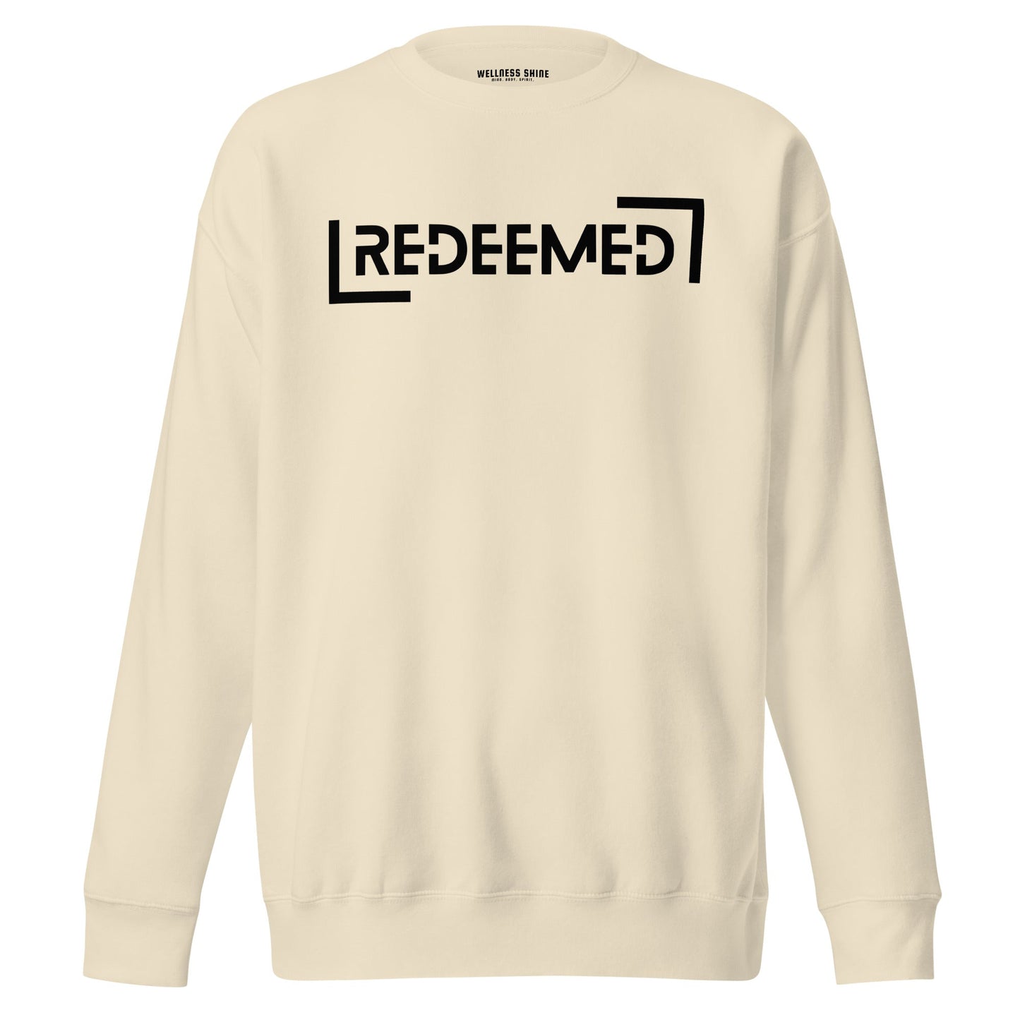 Redeemed Unisex Premium Sweatshirt - Faith Based Apparel - Wellness Shine - Wellness Shine