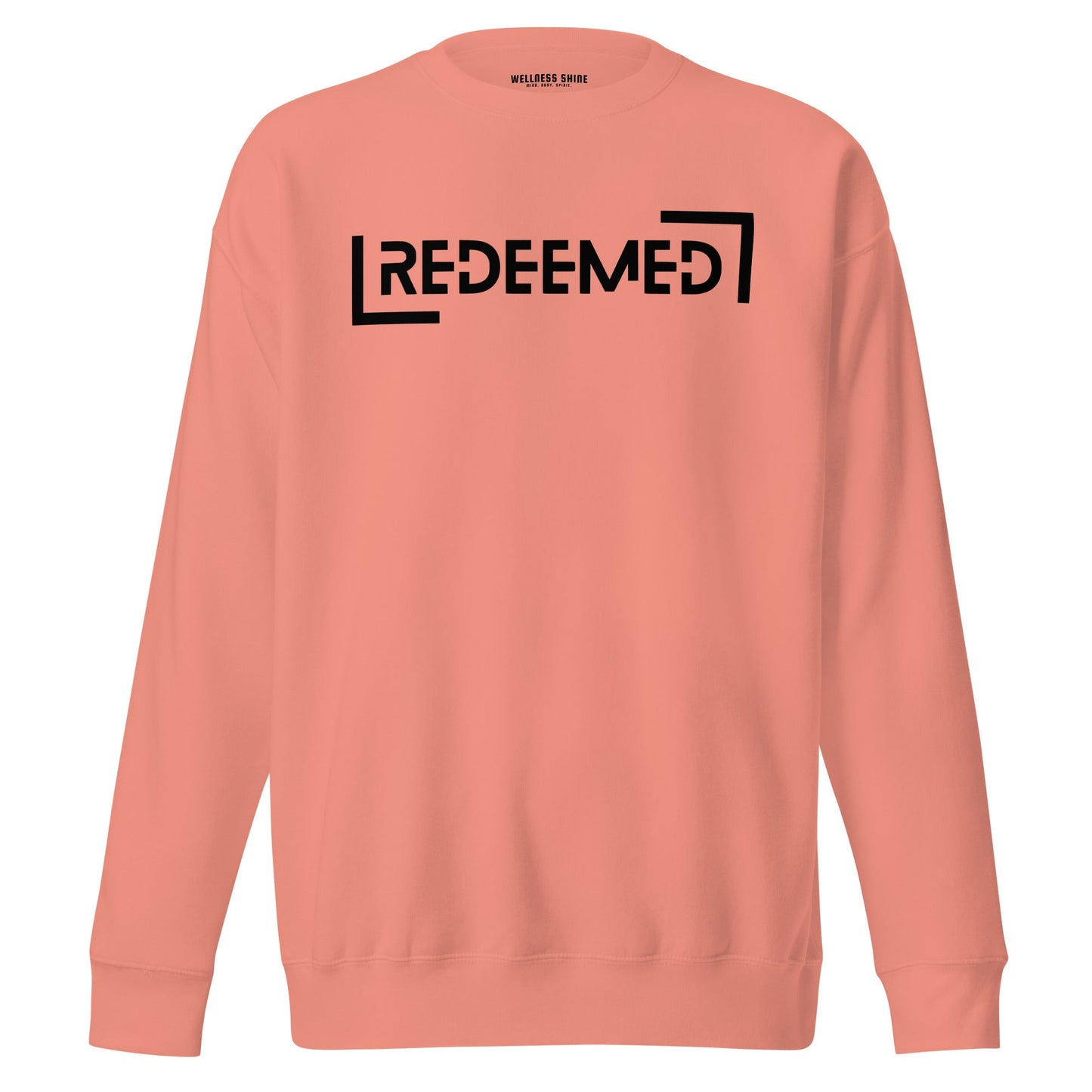 Redeemed Unisex Premium Sweatshirt - Faith Based Apparel - Wellness Shine - Wellness Shine