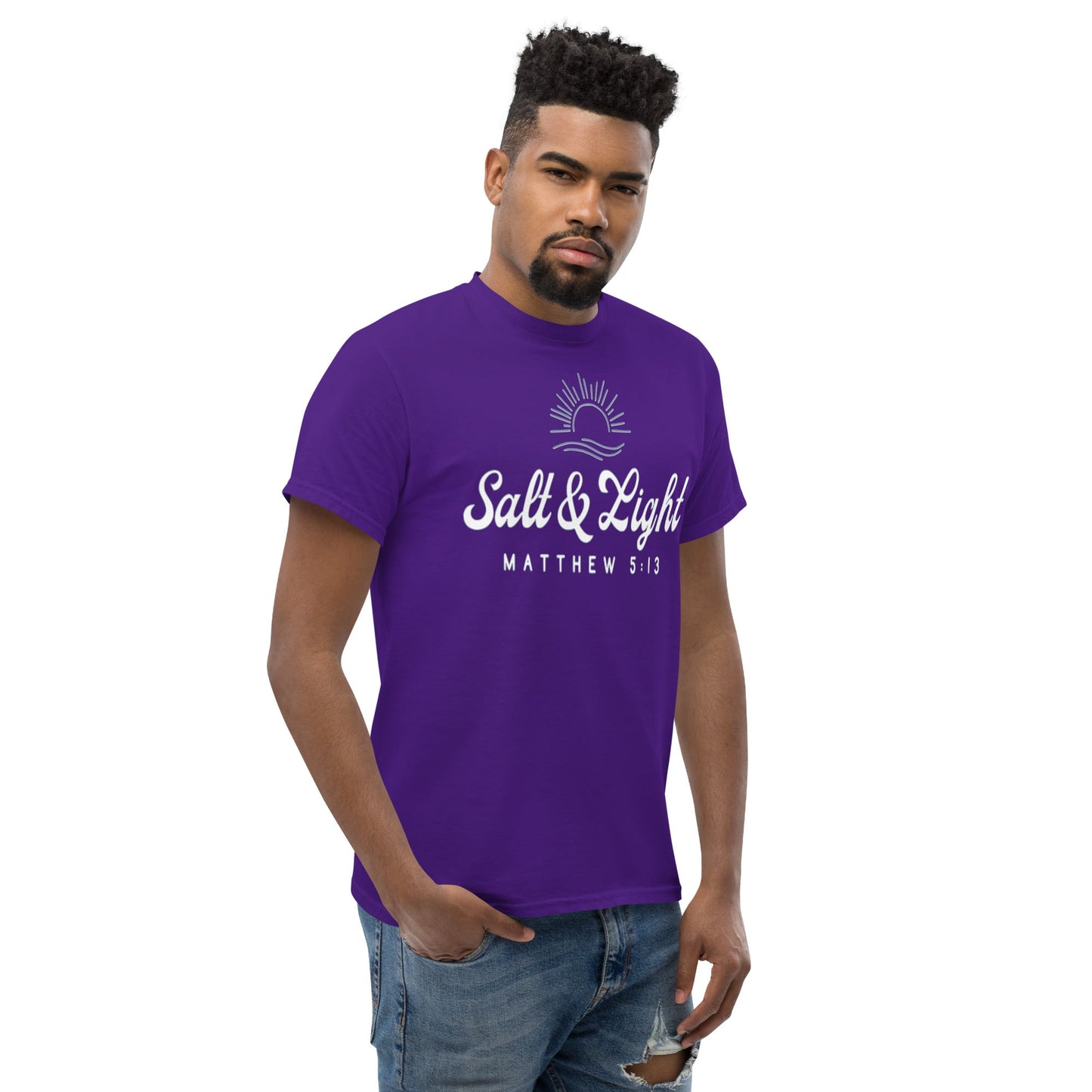 Salt & Light Christian Shirt, Bible Versed Tee, Gift - Christianity, Christianity Apparel, Jesus - Christian, Christianity Faith Shirt - Wellness Shine
