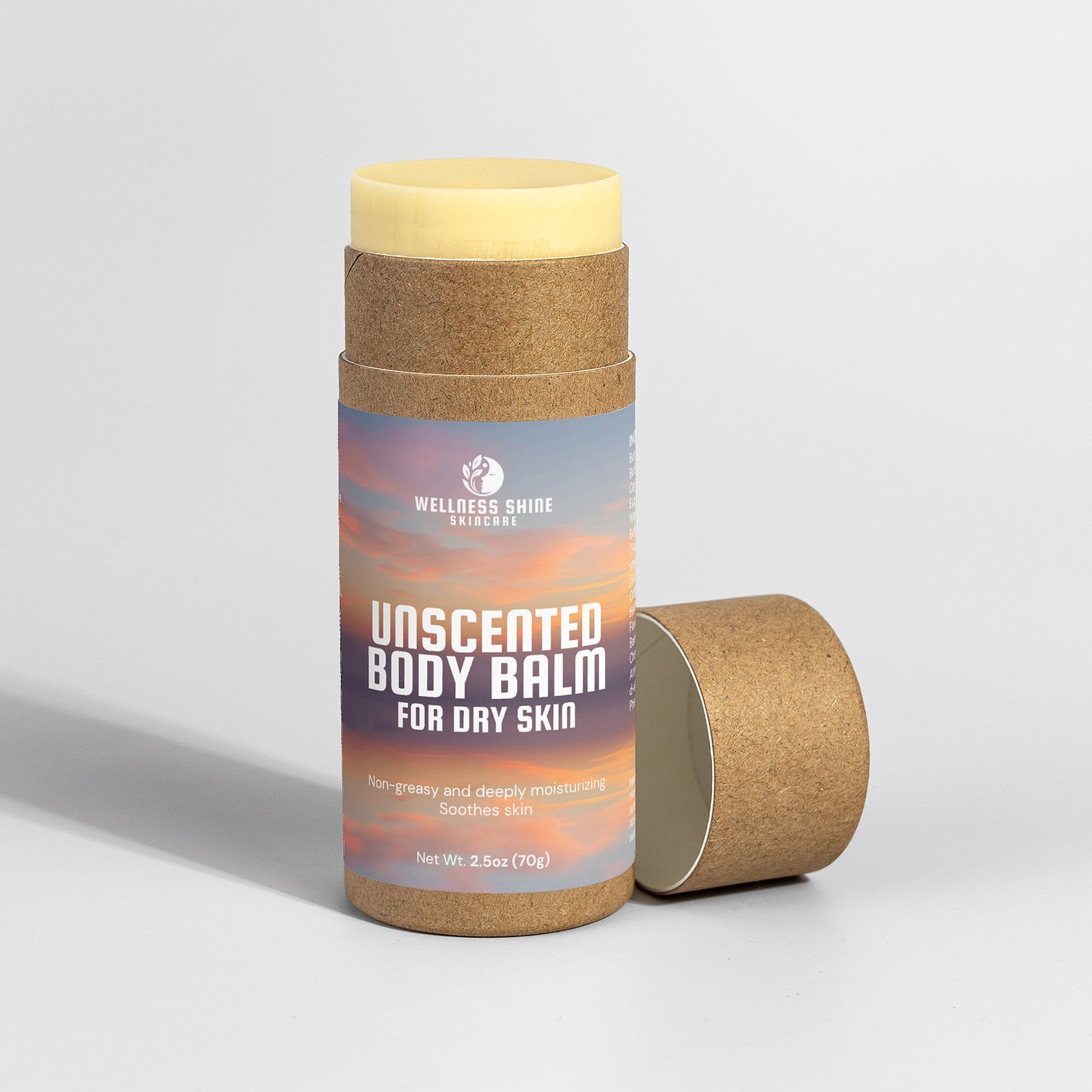 Unscented Body Balm - Moisturizing and Soothing Skin Care by Wellness Shine - Wellness Shine
