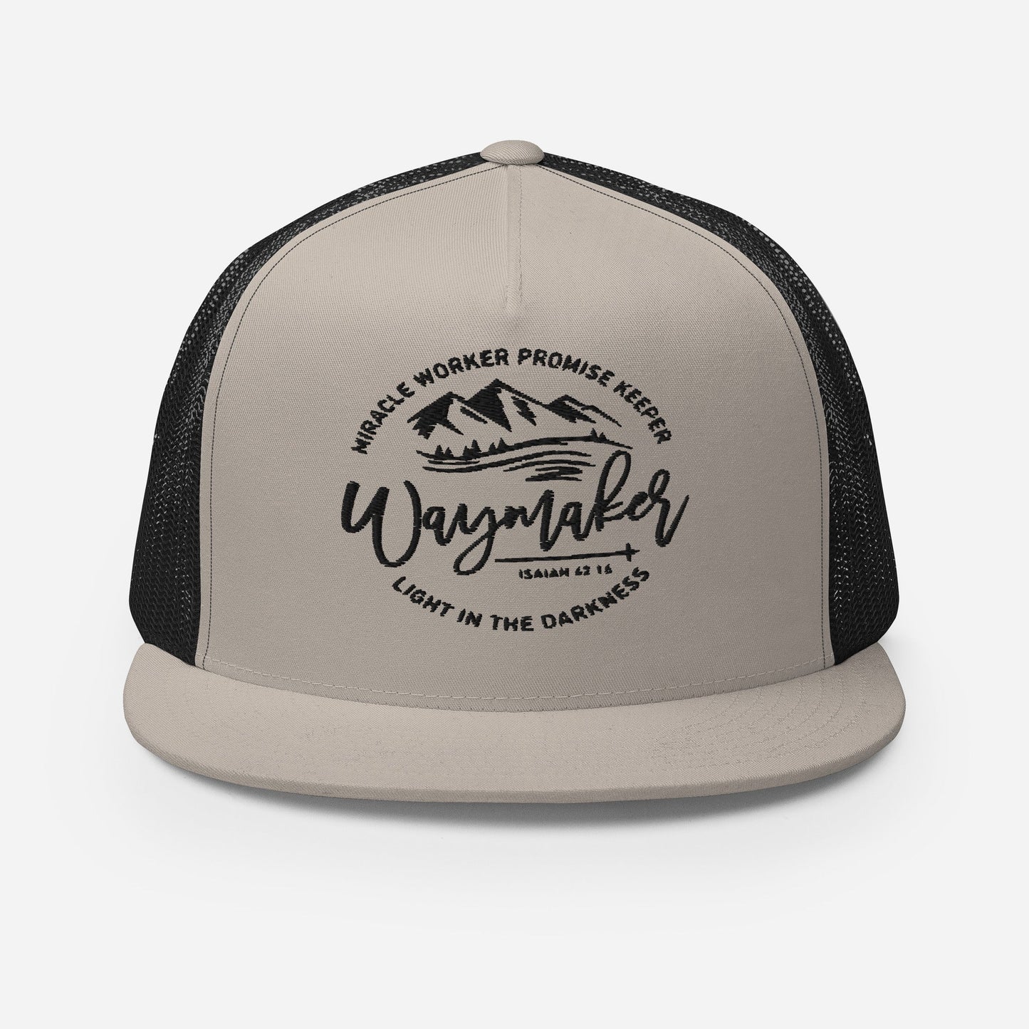 "Waymaker" Christian Hat, Bible Verse Hat, Yupoong 6006 Trucker Cap - Wellness Shine