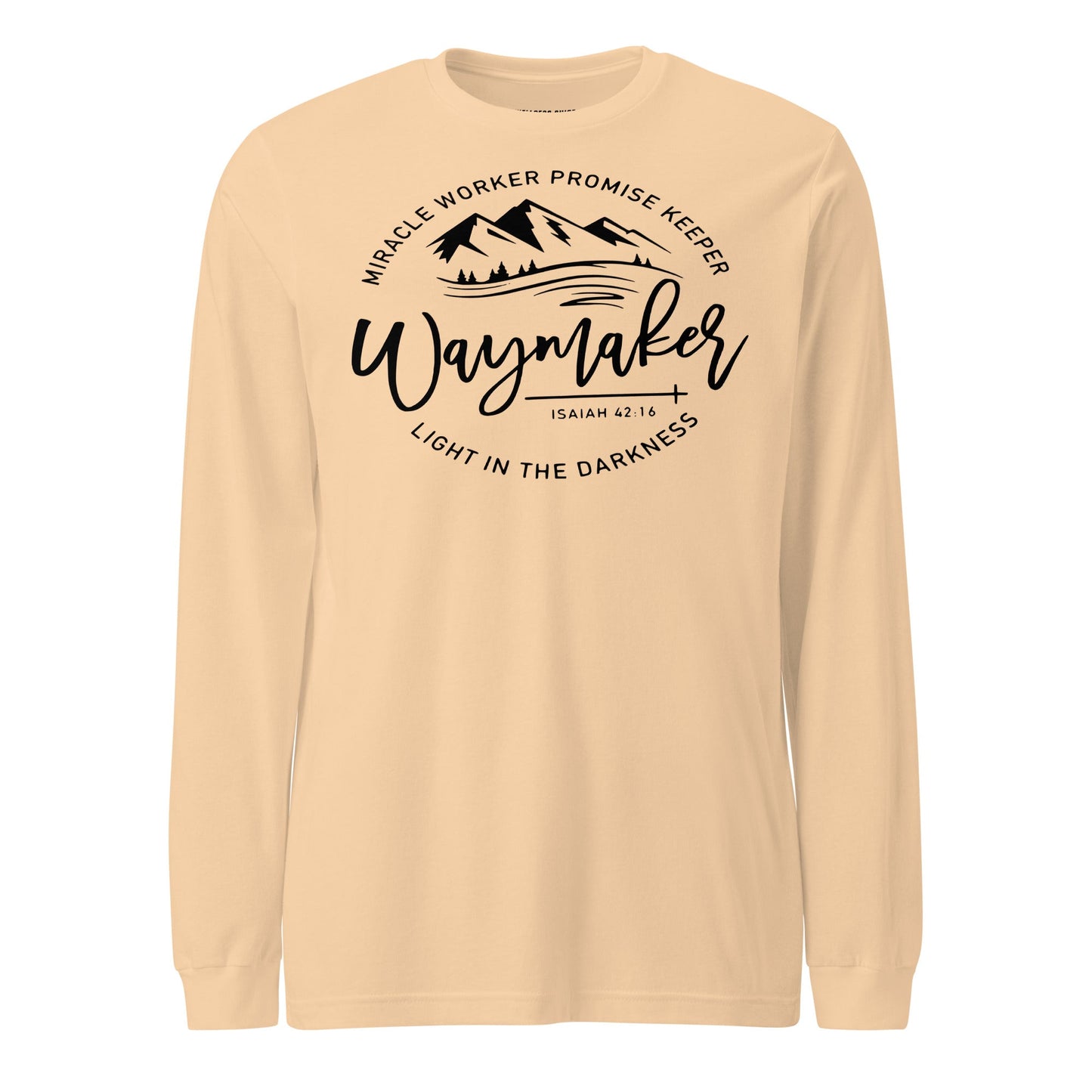 Waymaker Unisex Long Sleeve Tee - Faith Based Apparel - Wellness Shine - Wellness Shine