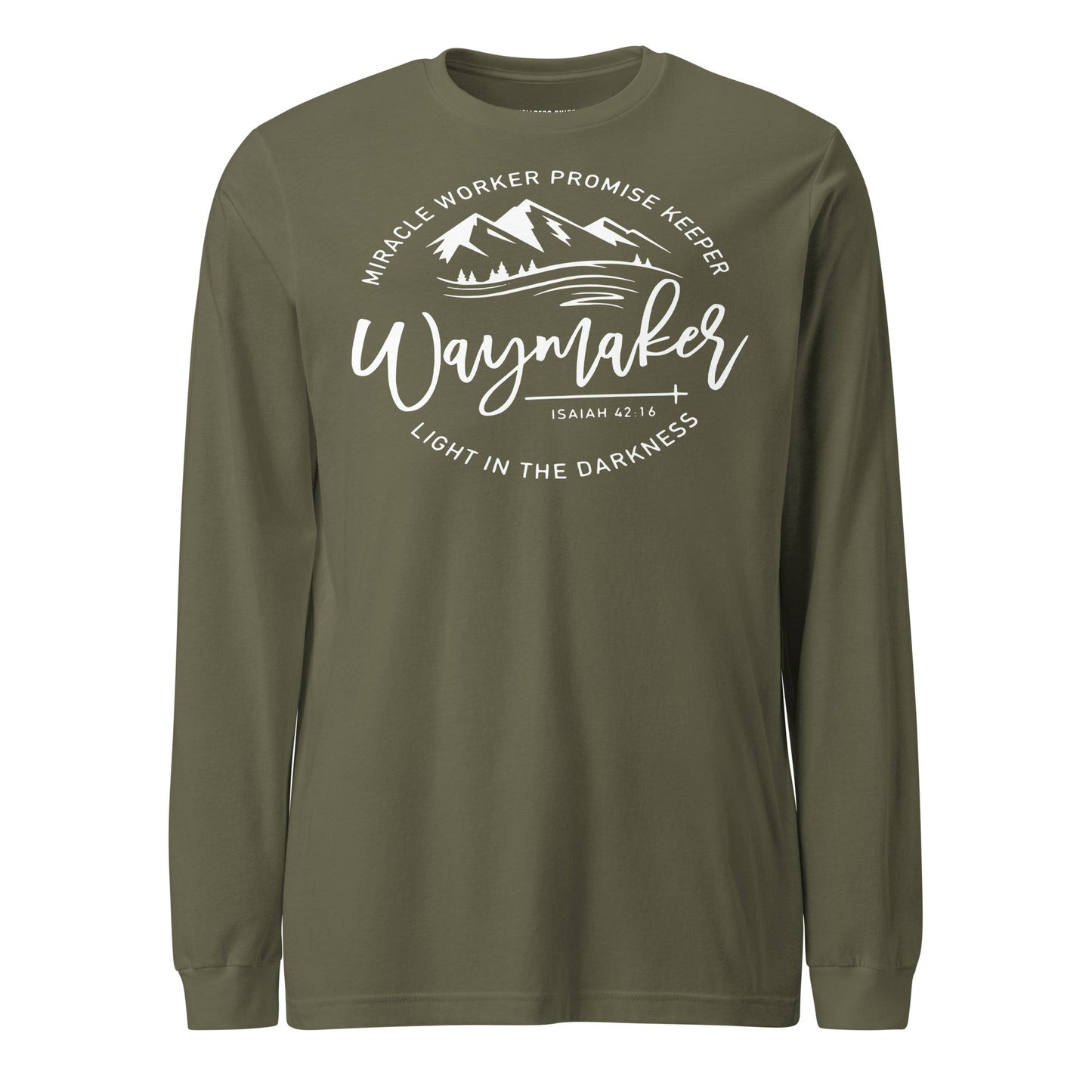 Waymaker Unisex Long Sleeve Tee - Faith Based Apparel - Wellness Shine - Wellness Shine