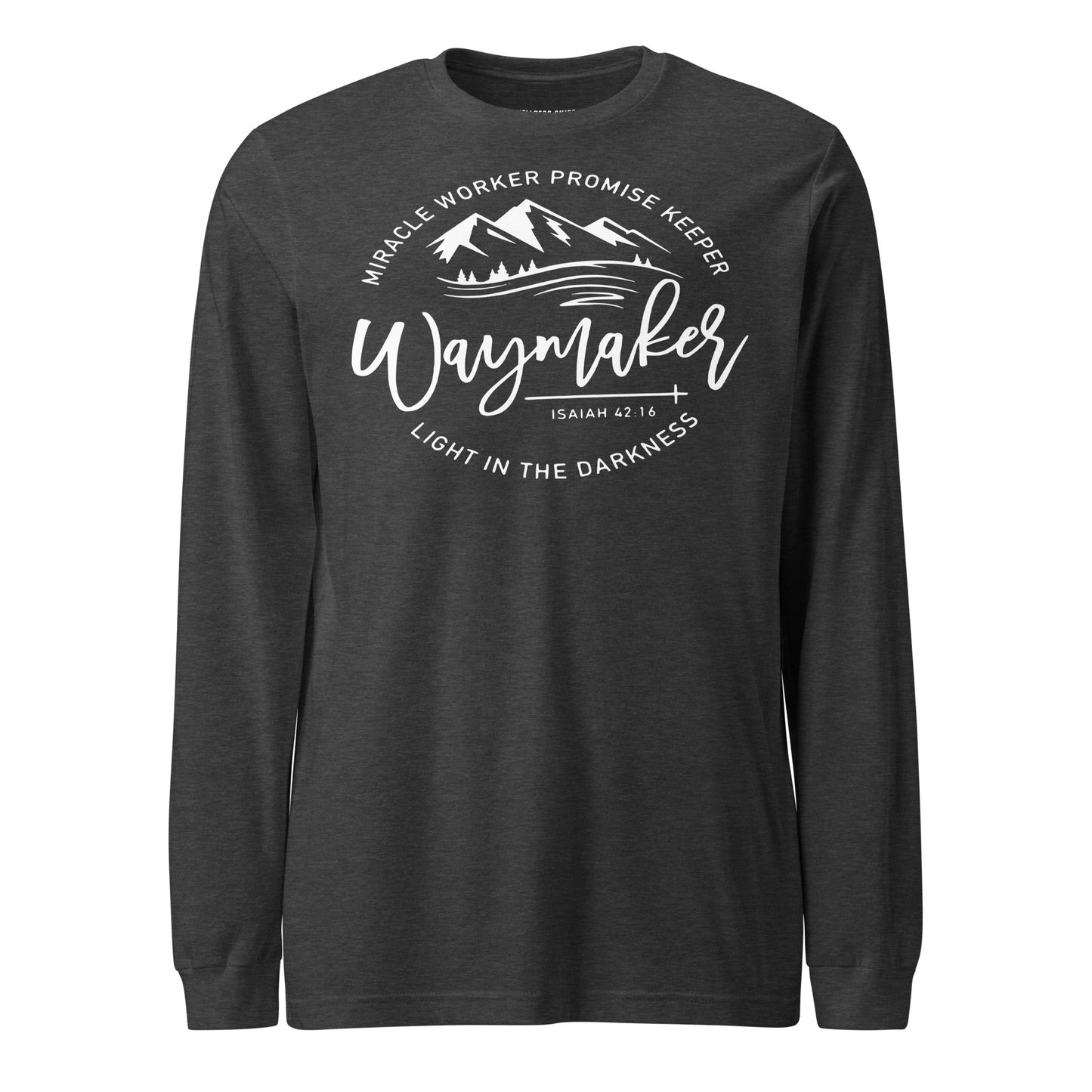 Waymaker Unisex Long Sleeve Tee - Faith Based Apparel - Wellness Shine - Wellness Shine