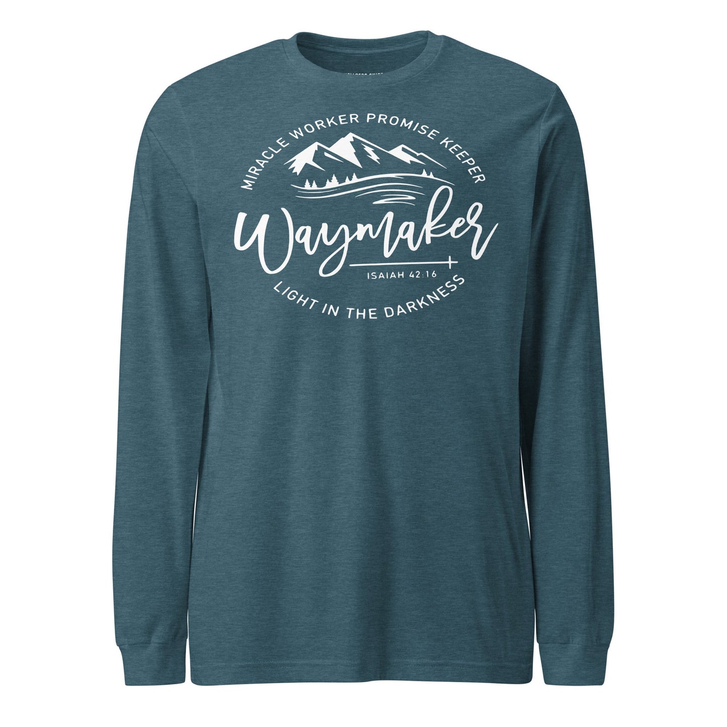 Waymaker Unisex Long Sleeve Tee - Faith Based Apparel - Wellness Shine - Wellness Shine