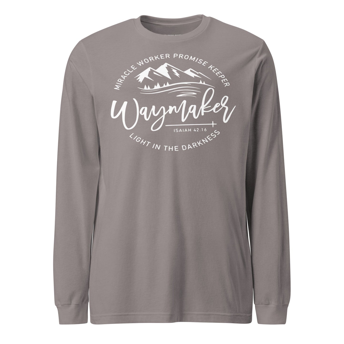 Waymaker Unisex Long Sleeve Tee - Faith Based Apparel - Wellness Shine - Wellness Shine