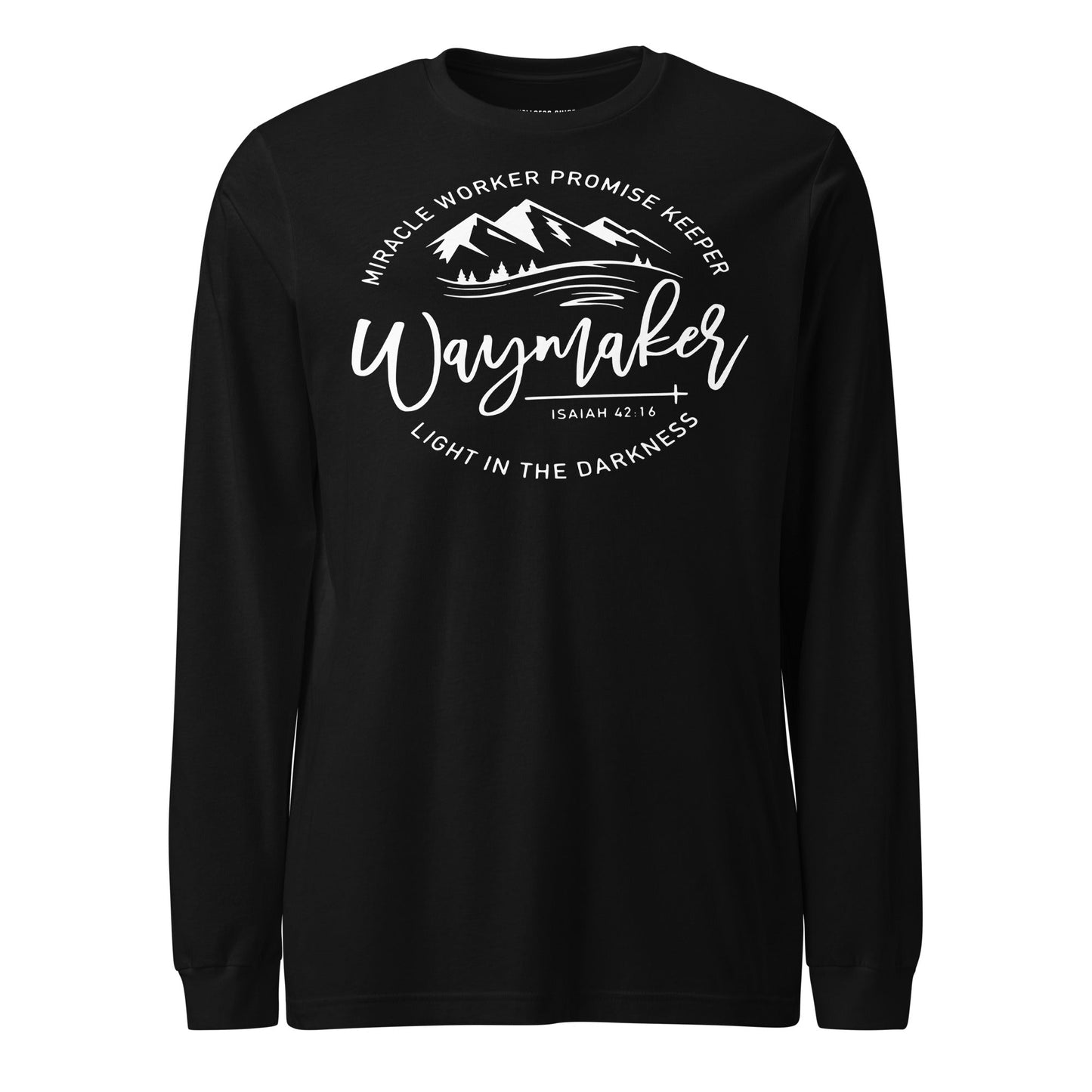Waymaker Unisex Long Sleeve Tee - Faith Based Apparel - Wellness Shine - Wellness Shine