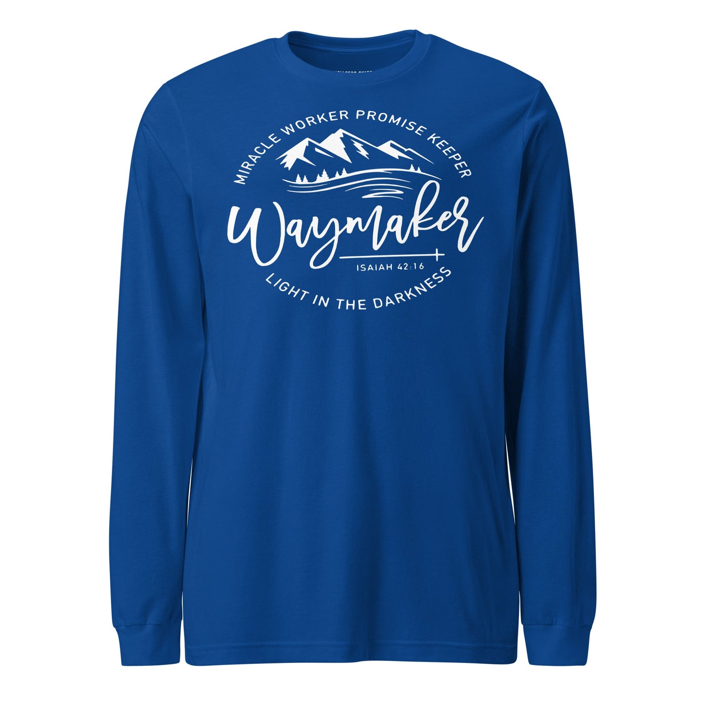 Waymaker Unisex Long Sleeve Tee - Faith Based Apparel - Wellness Shine - Wellness Shine