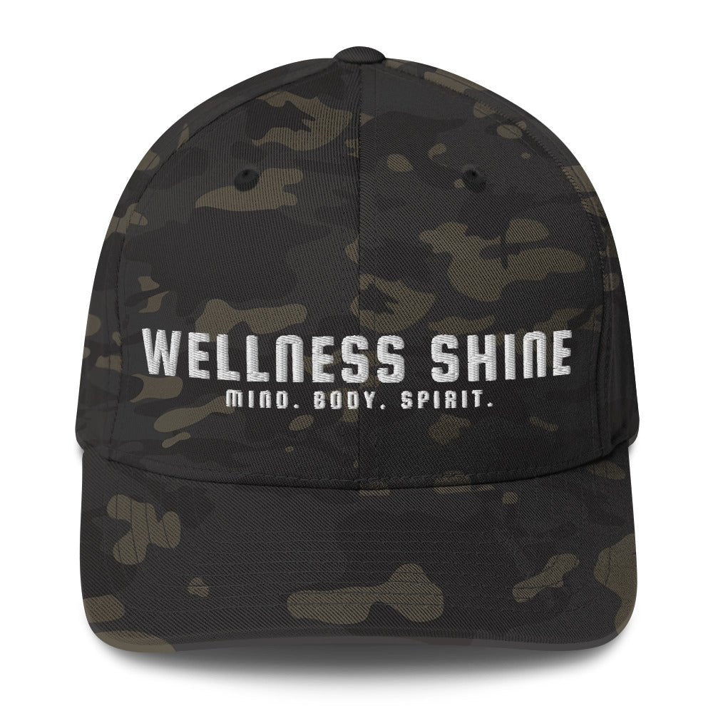 Wellness Shine Brand Embroidered Fitted Hat - Wellness Shine