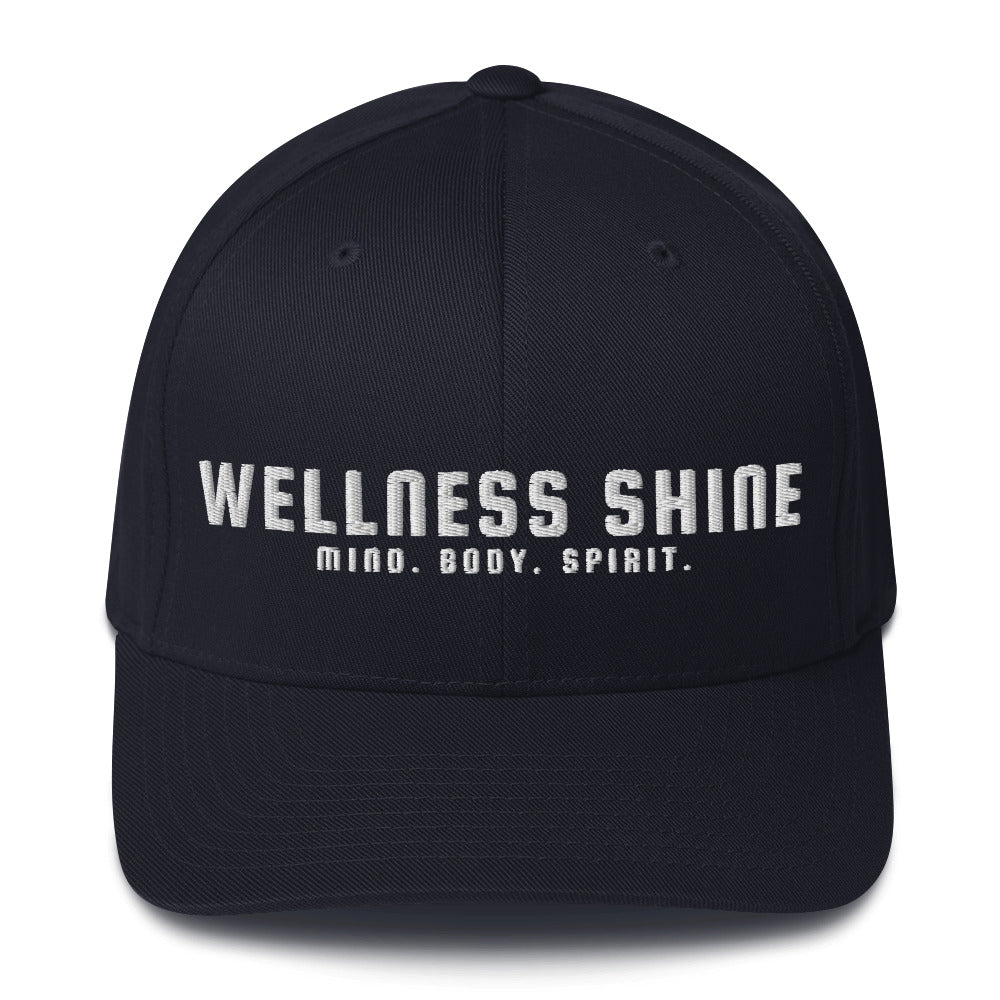 Wellness Shine Brand Embroidered Fitted Hat - Wellness Shine