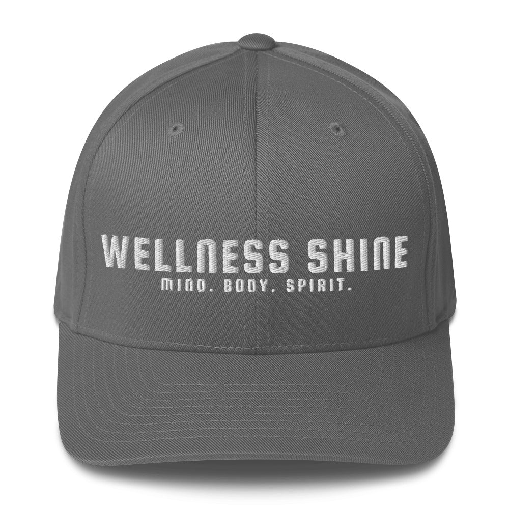 Wellness Shine Brand Embroidered Fitted Hat - Wellness Shine