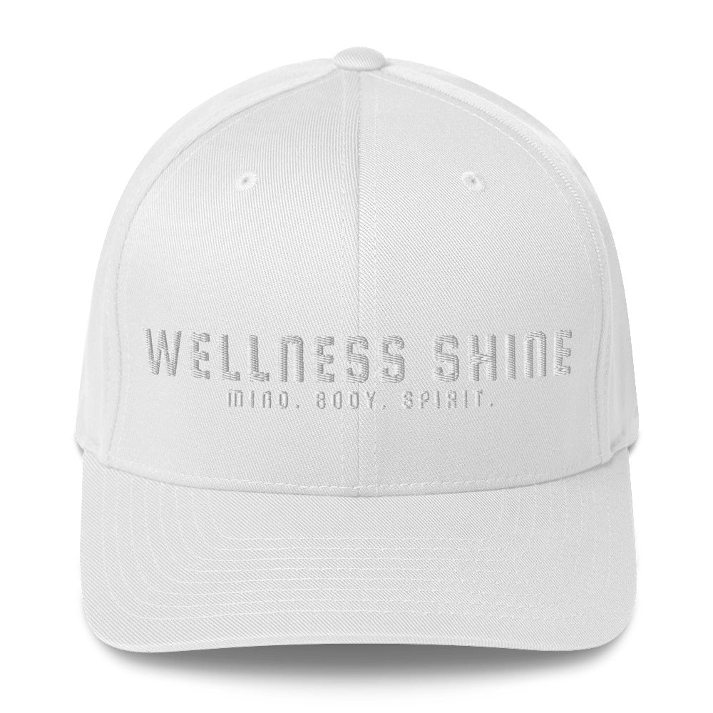 Wellness Shine Brand Embroidered Fitted Hat - Wellness Shine
