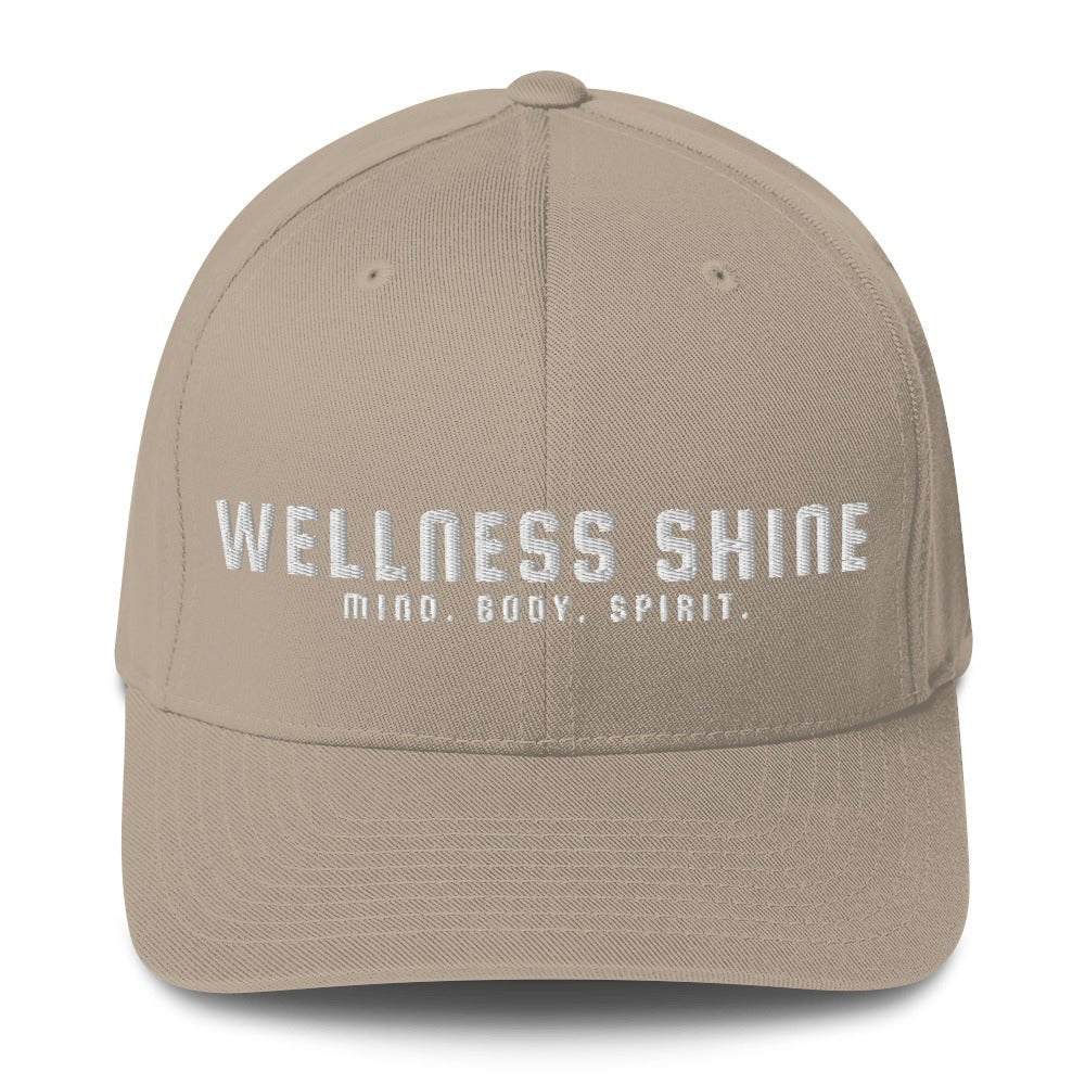 Wellness Shine Brand Embroidered Fitted Hat - Wellness Shine
