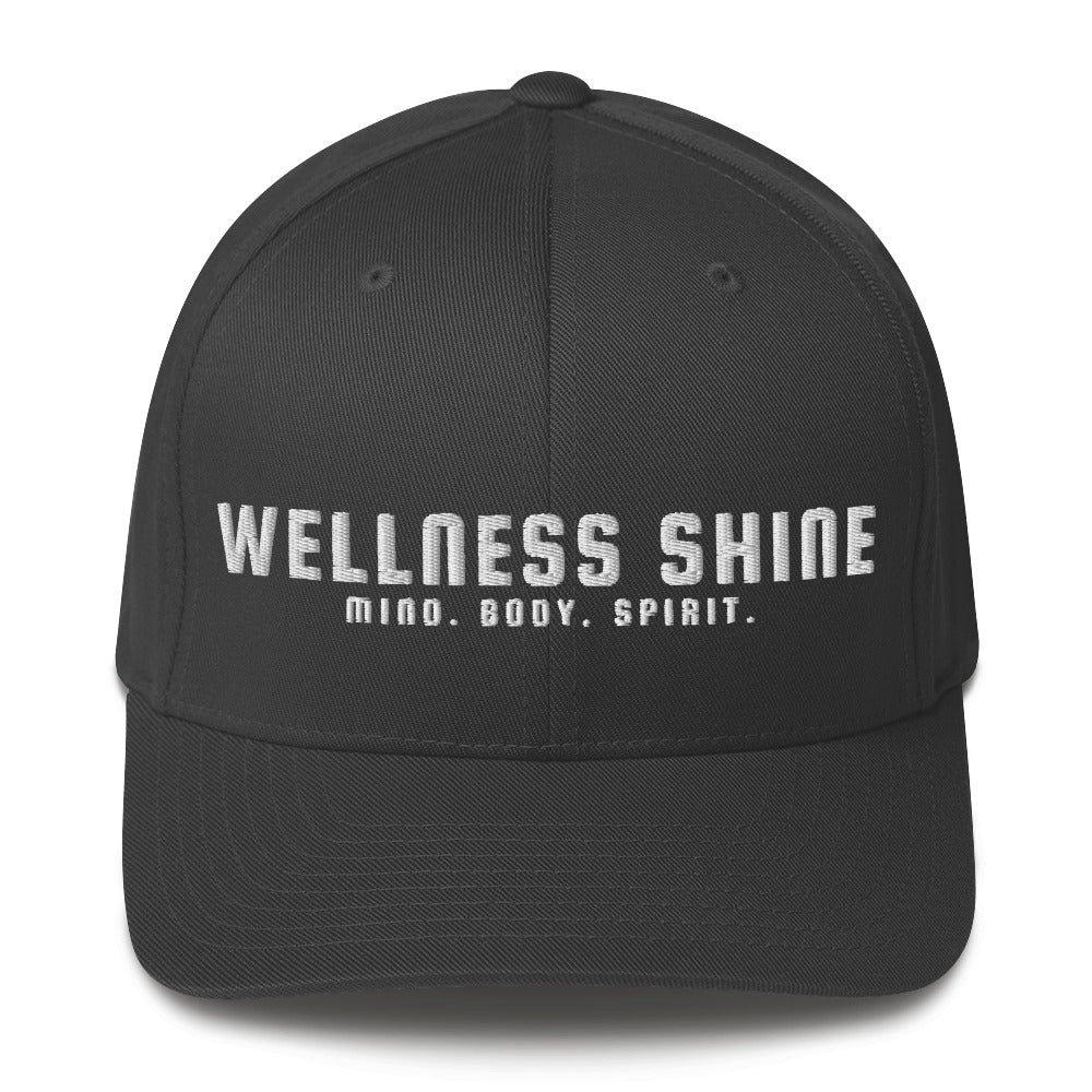 Wellness Shine Brand Embroidered Fitted Hat - Wellness Shine