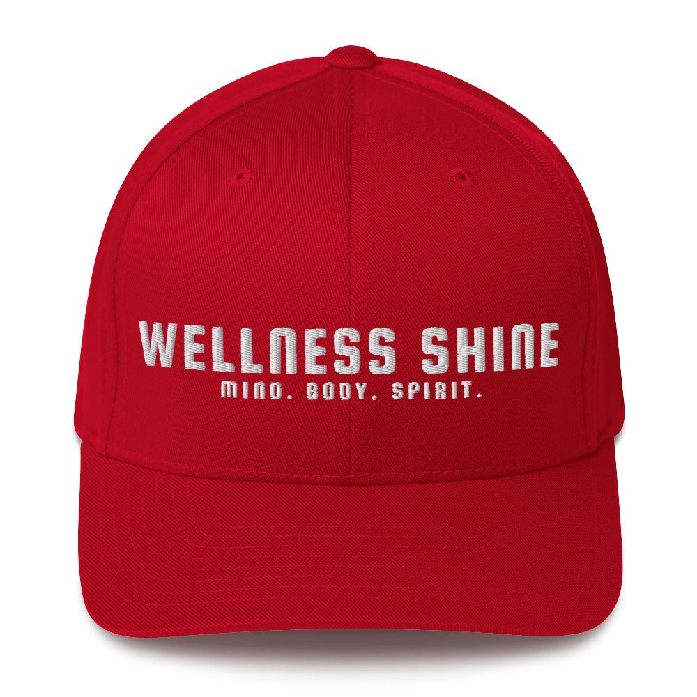 Wellness Shine Brand Embroidered Fitted Hat - Wellness Shine