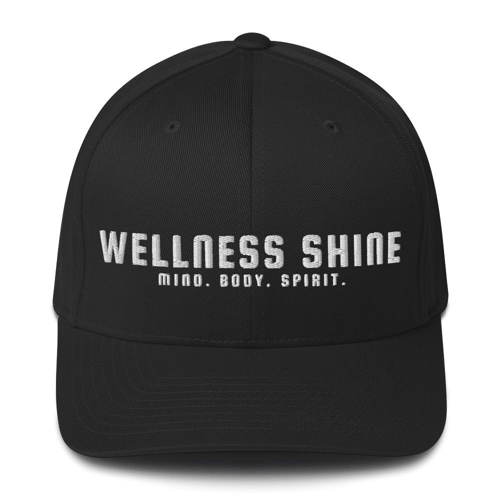 Wellness Shine Brand Embroidered Fitted Hat - Wellness Shine
