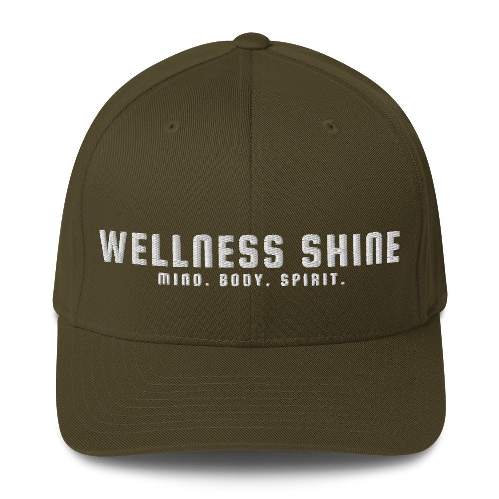 Wellness Shine Brand Embroidered Fitted Hat - Wellness Shine