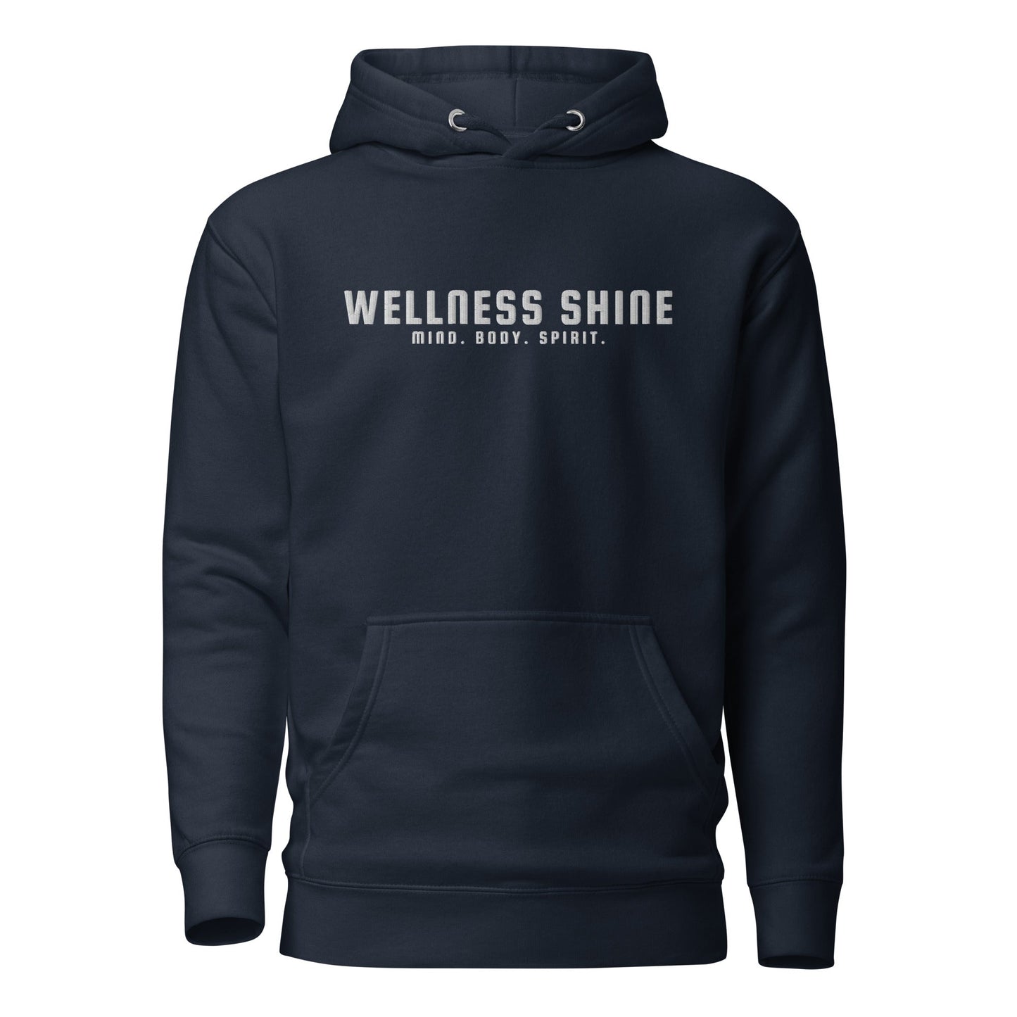 Wellness Shine Brand Embroidered Unisex Hoodie - Wellness Shine