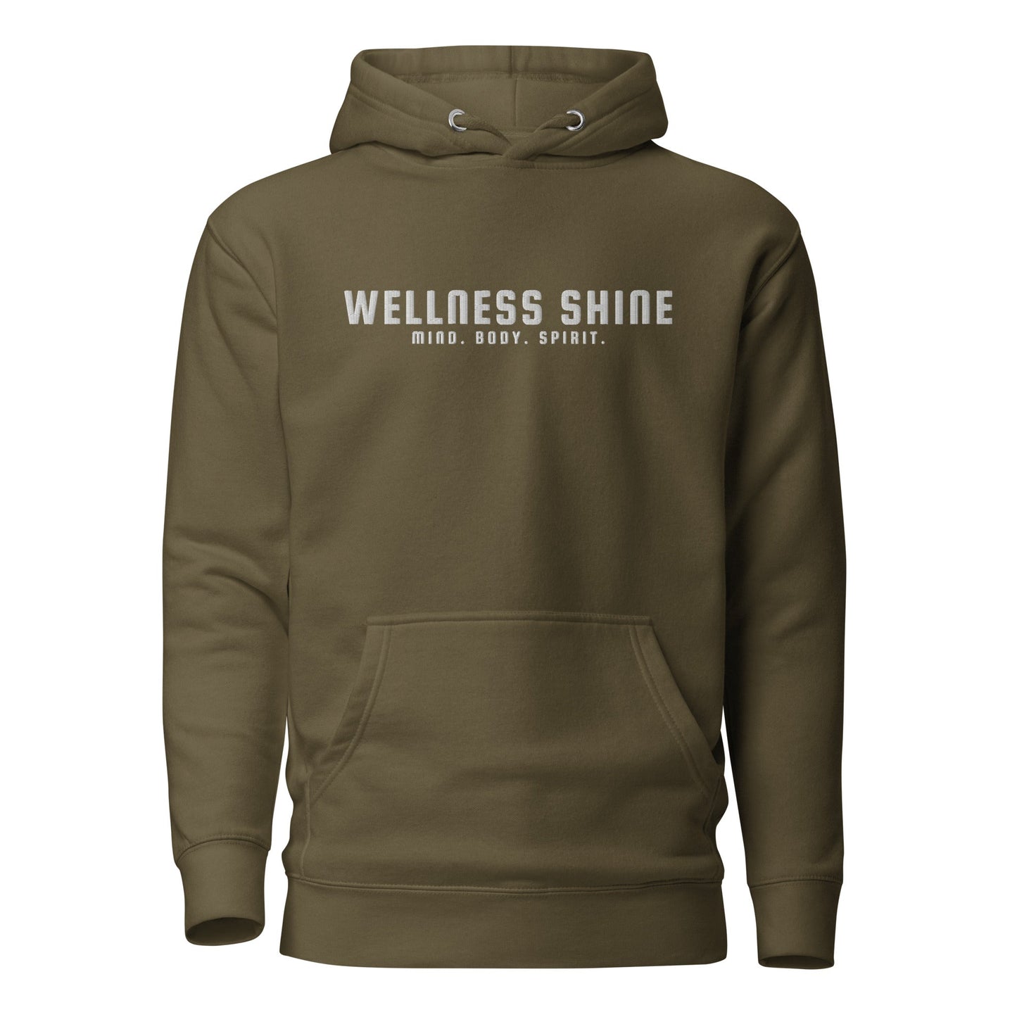 Wellness Shine Brand Embroidered Unisex Hoodie - Wellness Shine