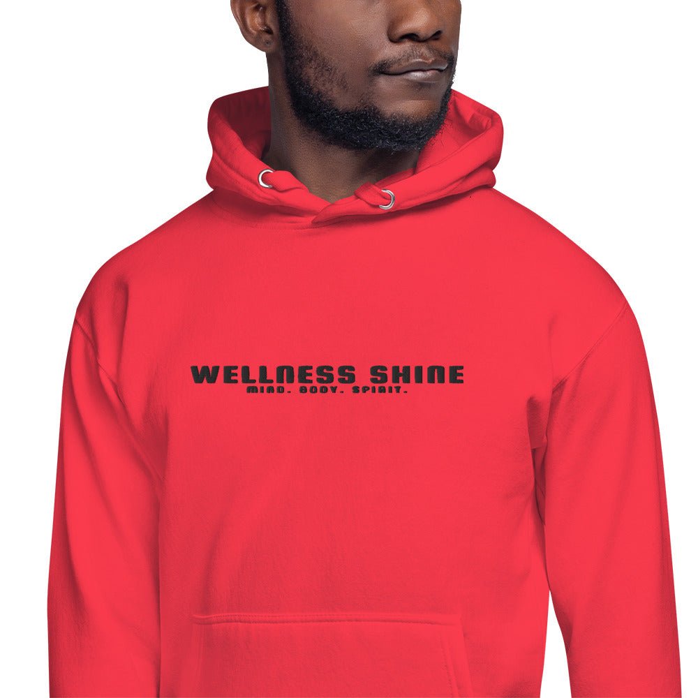 Wellness Shine Brand Embroidered Unisex Hoodie - Wellness Shine