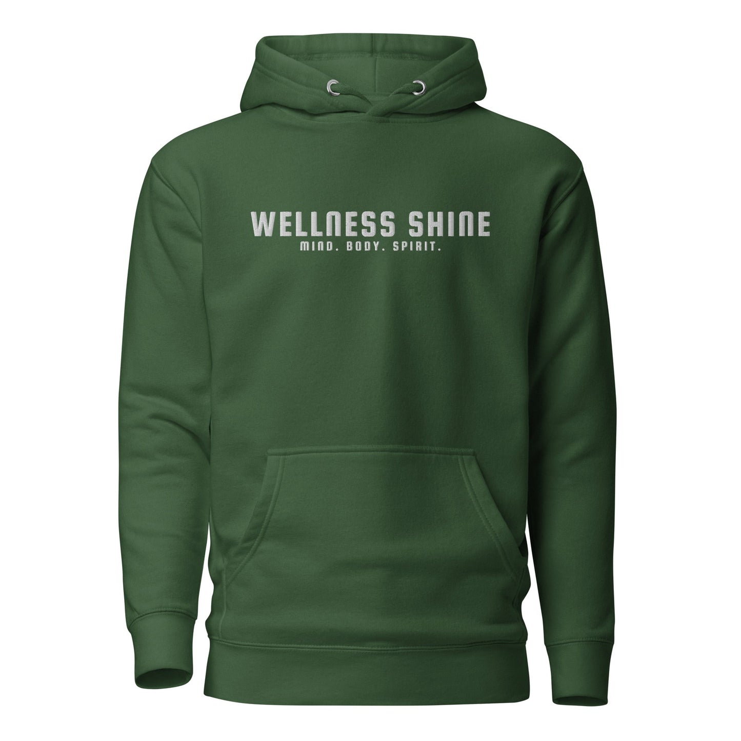 Wellness Shine Brand Embroidered Unisex Hoodie - Wellness Shine