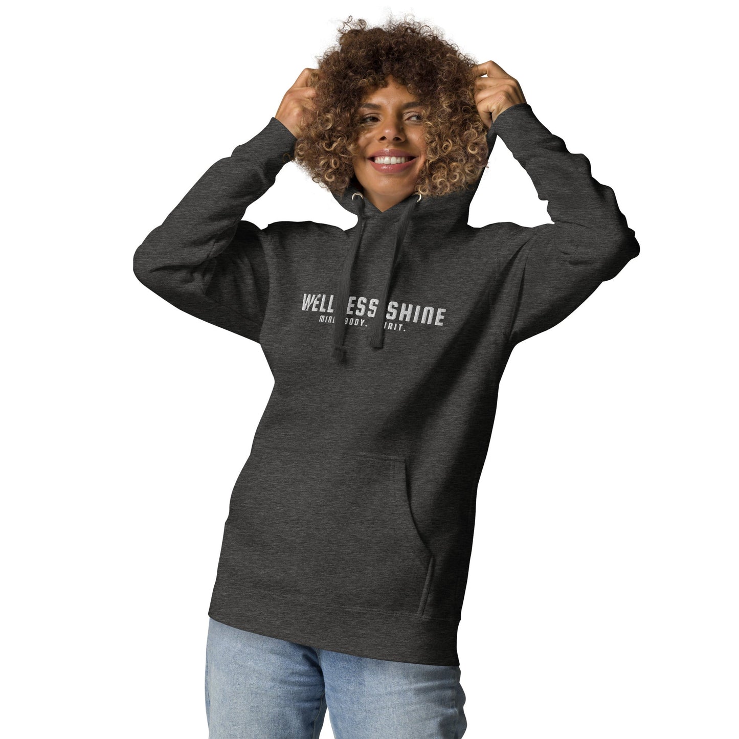 Wellness Shine Brand Embroidered Unisex Hoodie - Wellness Shine