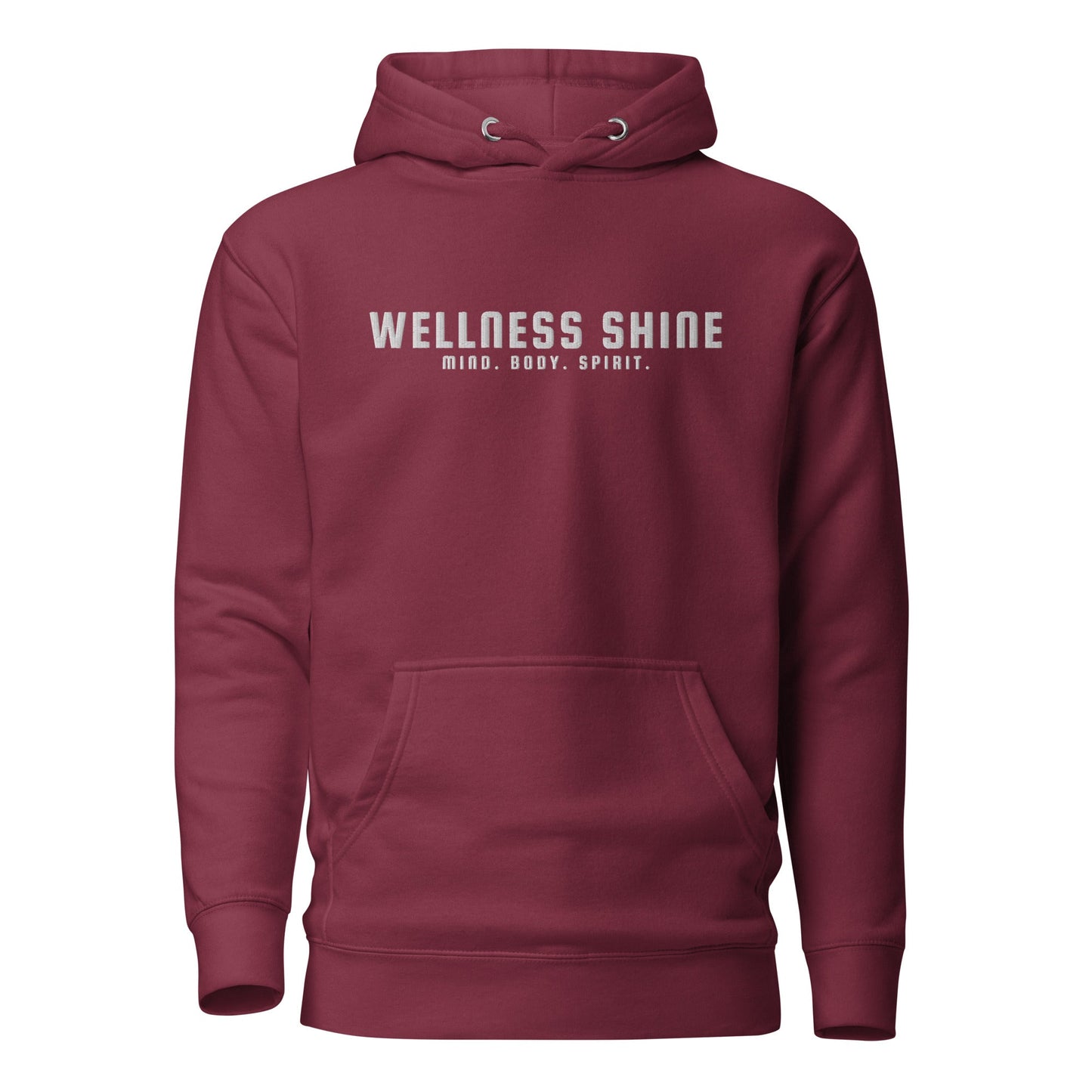 Wellness Shine Brand Embroidered Unisex Hoodie - Wellness Shine