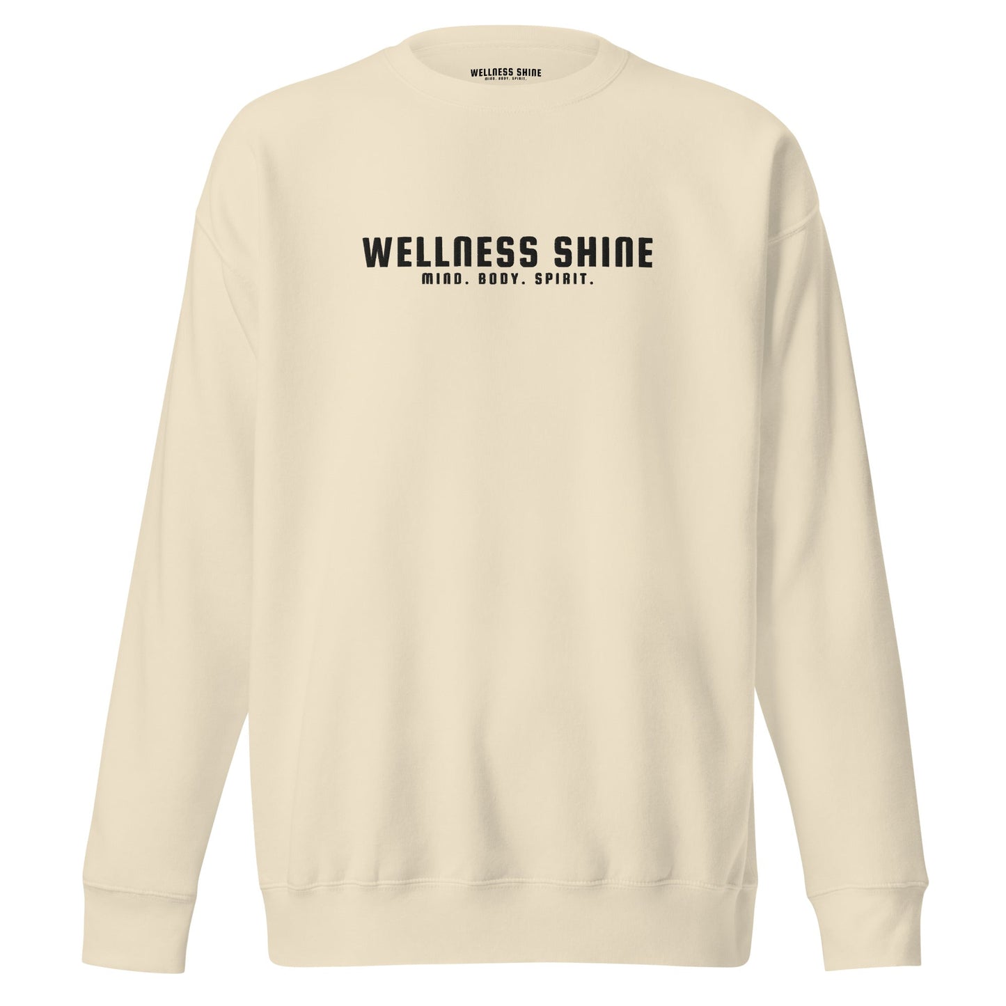 Wellness Shine Brand Embroidered Unisex Premium Sweatshirt - Wellness Shine
