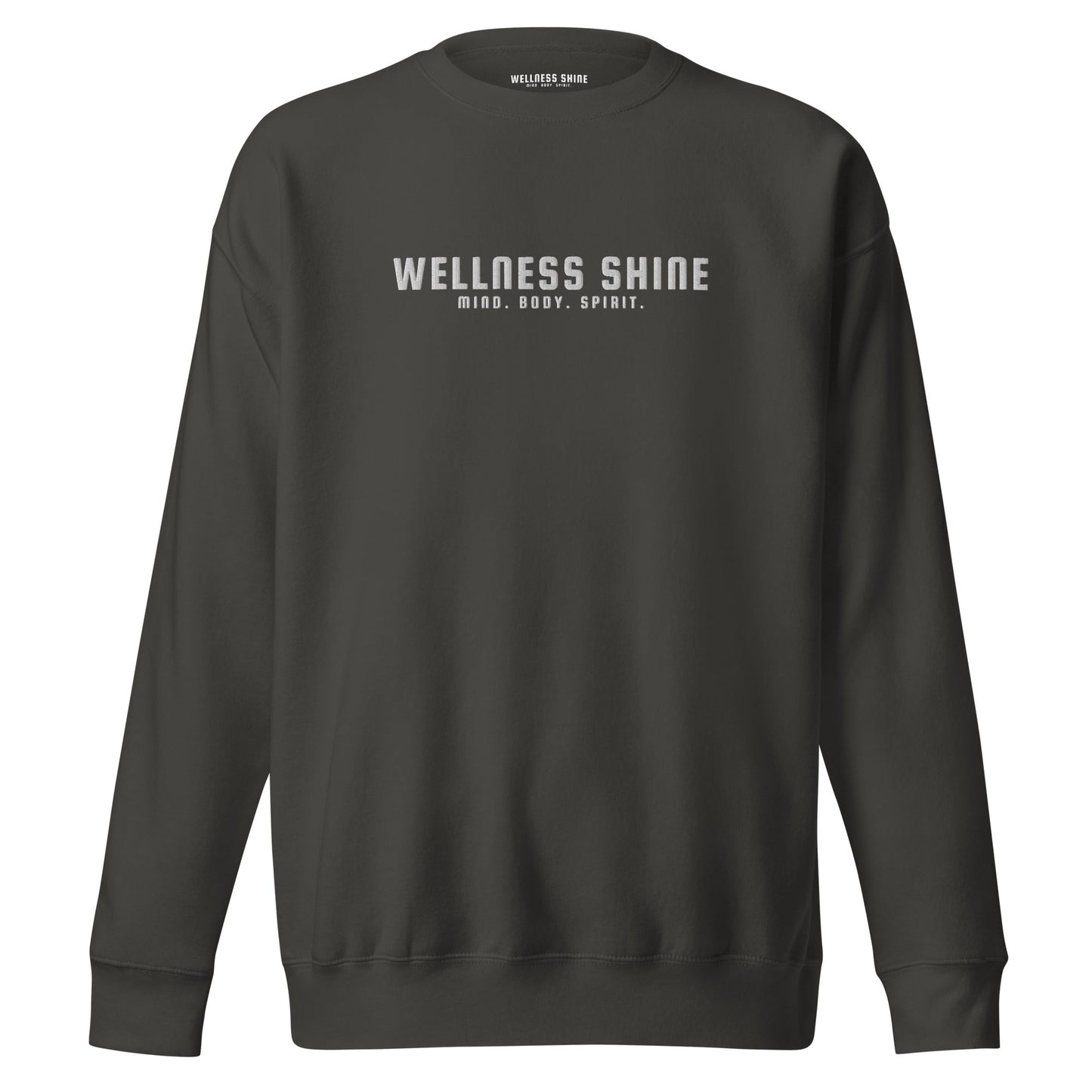 Wellness Shine Brand Embroidered Unisex Premium Sweatshirt - Wellness Shine