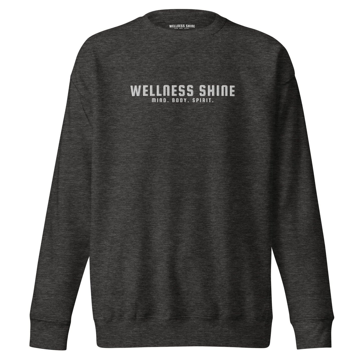 Wellness Shine Brand Embroidered Unisex Premium Sweatshirt - Wellness Shine