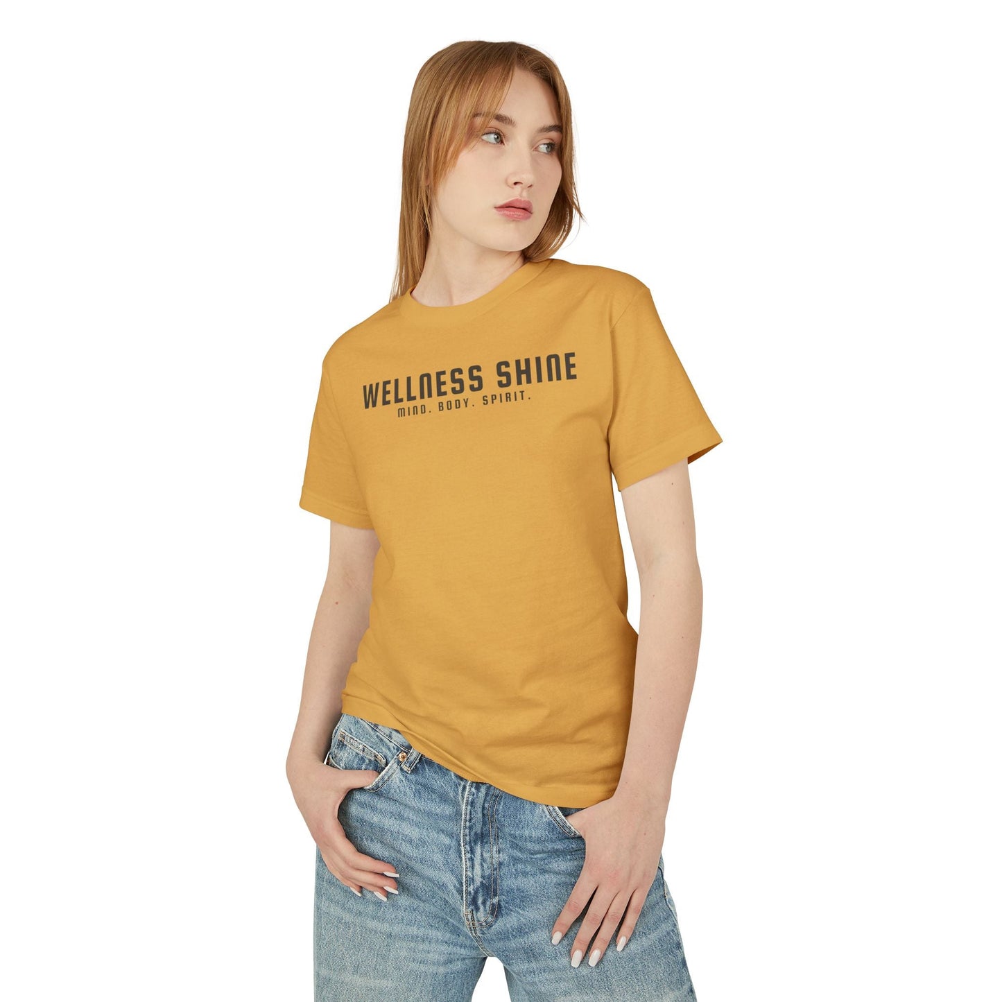 Wellness Shine Brand Garment - Dyed Heavyweight Cotton Tee - Wellness Shine