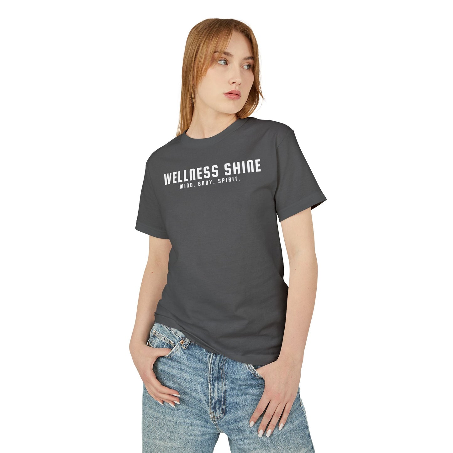 Wellness Shine Brand Garment - Dyed Heavyweight Cotton Tee - Wellness Shine