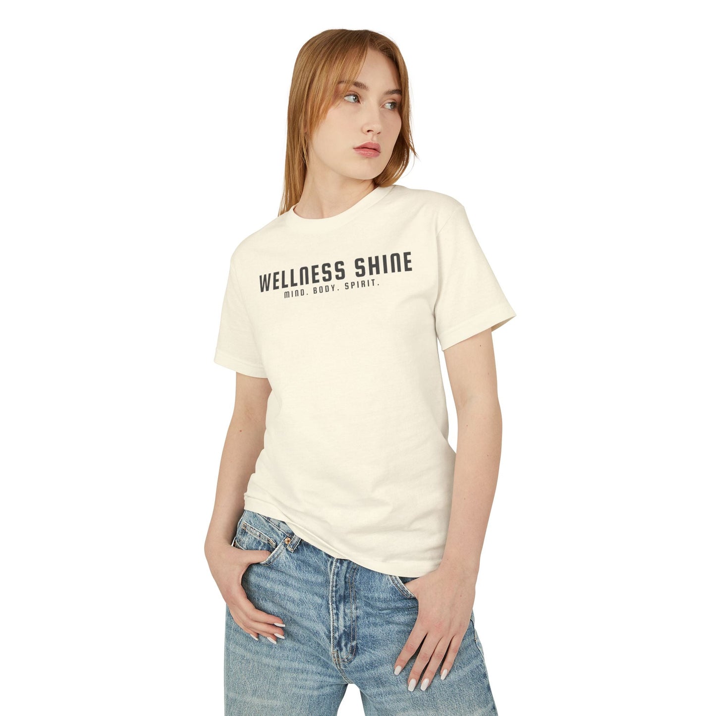 Wellness Shine Brand Garment - Dyed Heavyweight Cotton Tee - Wellness Shine