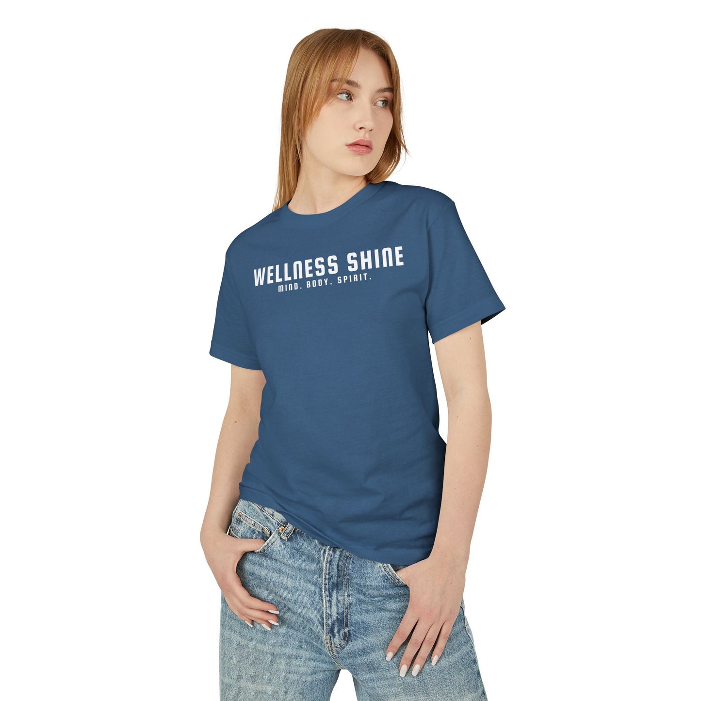 Wellness Shine Brand Garment - Dyed Heavyweight Cotton Tee - Wellness Shine