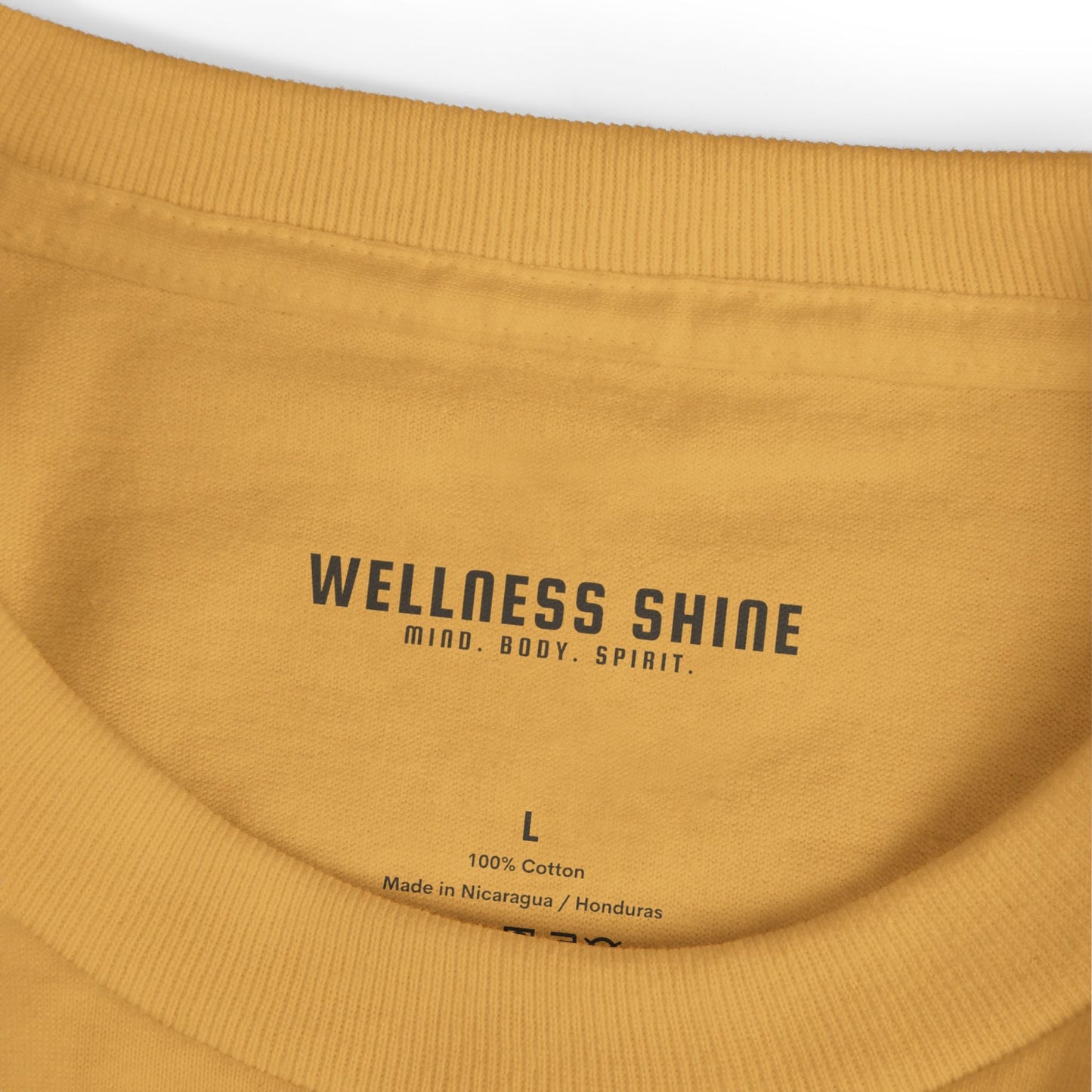 Wellness Shine Brand Garment - Dyed Heavyweight Cotton Tee - Wellness Shine