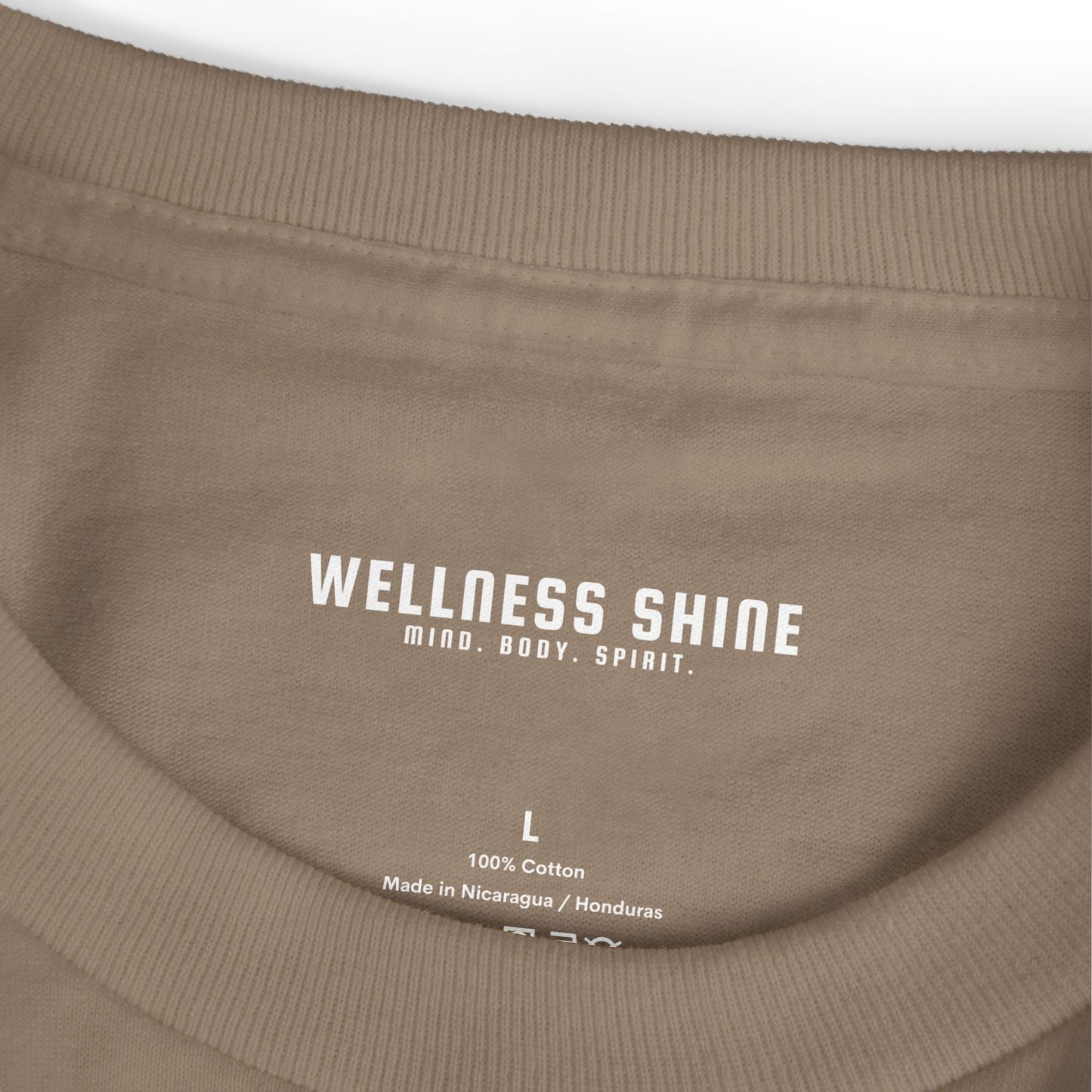 Wellness Shine Brand Garment - Dyed Heavyweight Cotton Tee - Wellness Shine