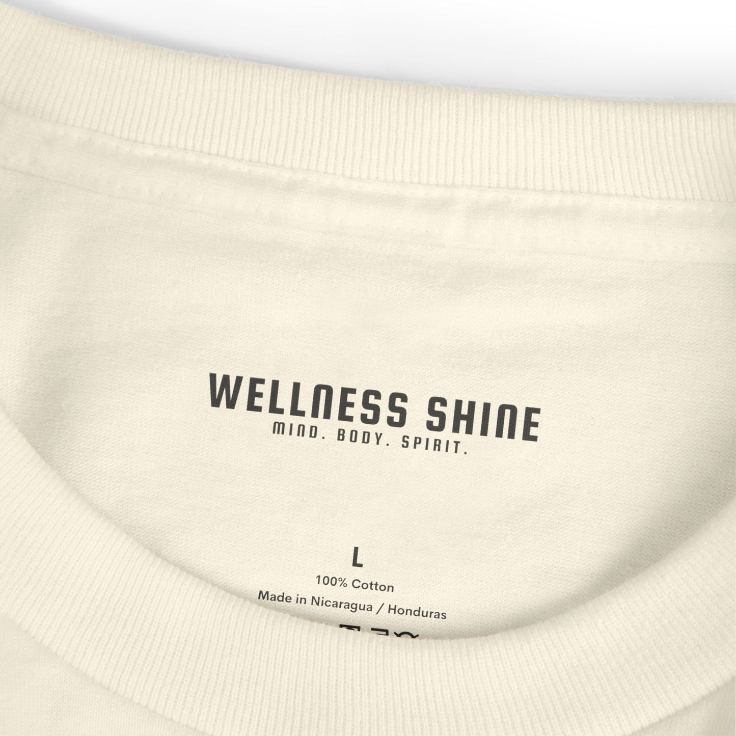 Wellness Shine Brand Garment - Dyed Heavyweight Cotton Tee - Wellness Shine