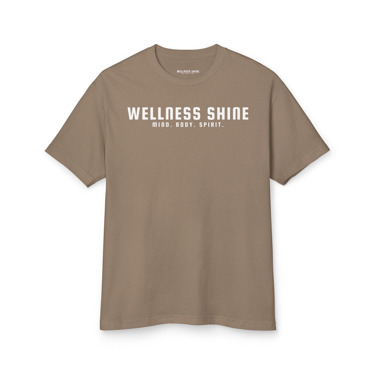 Wellness Shine Brand Garment - Dyed Heavyweight Cotton Tee - Wellness Shine
