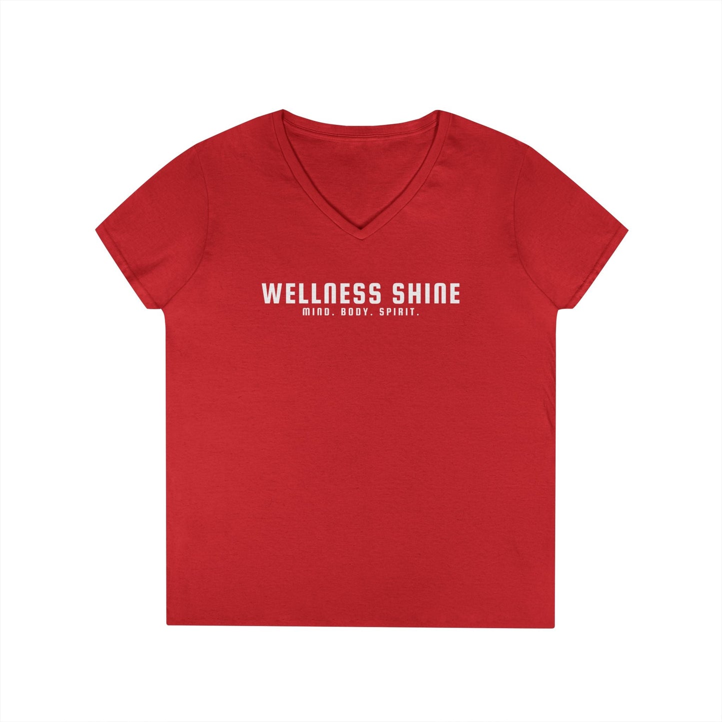 Wellness Shine Brand Ladies' V - Neck T-Shirt - Wellness Shine