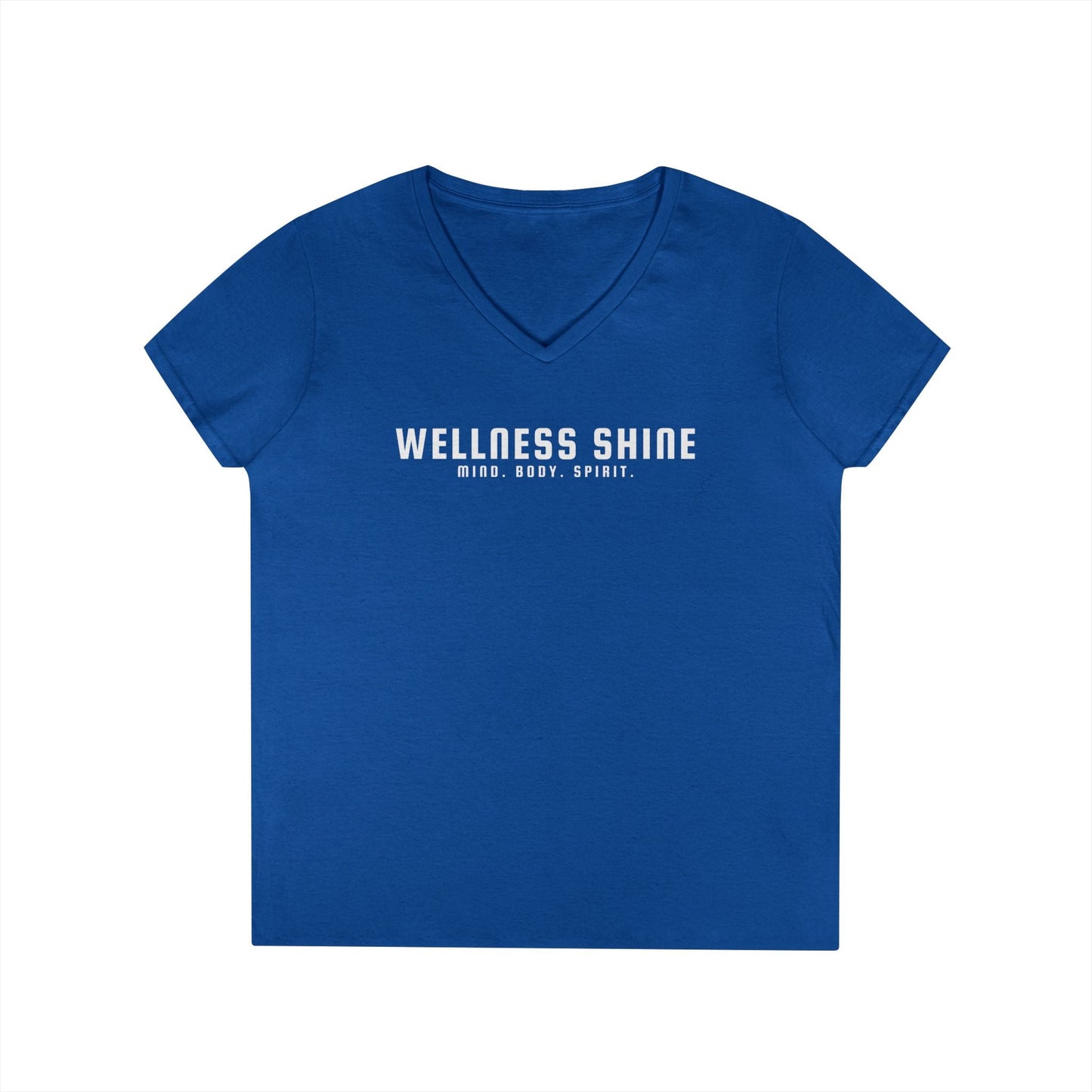 Wellness Shine Brand Ladies' V - Neck T-Shirt - Wellness Shine