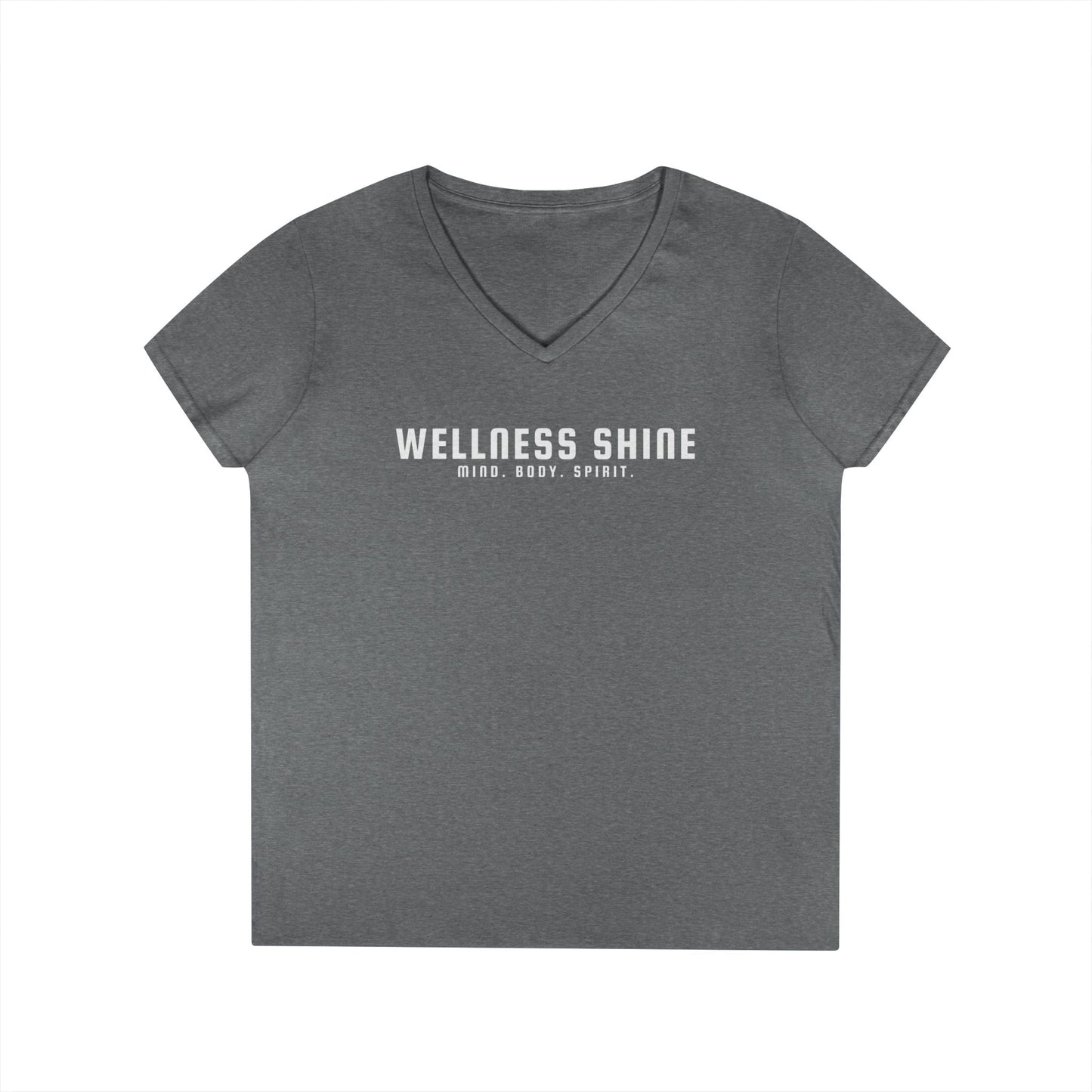 Wellness Shine Brand Ladies' V - Neck T-Shirt - Wellness Shine