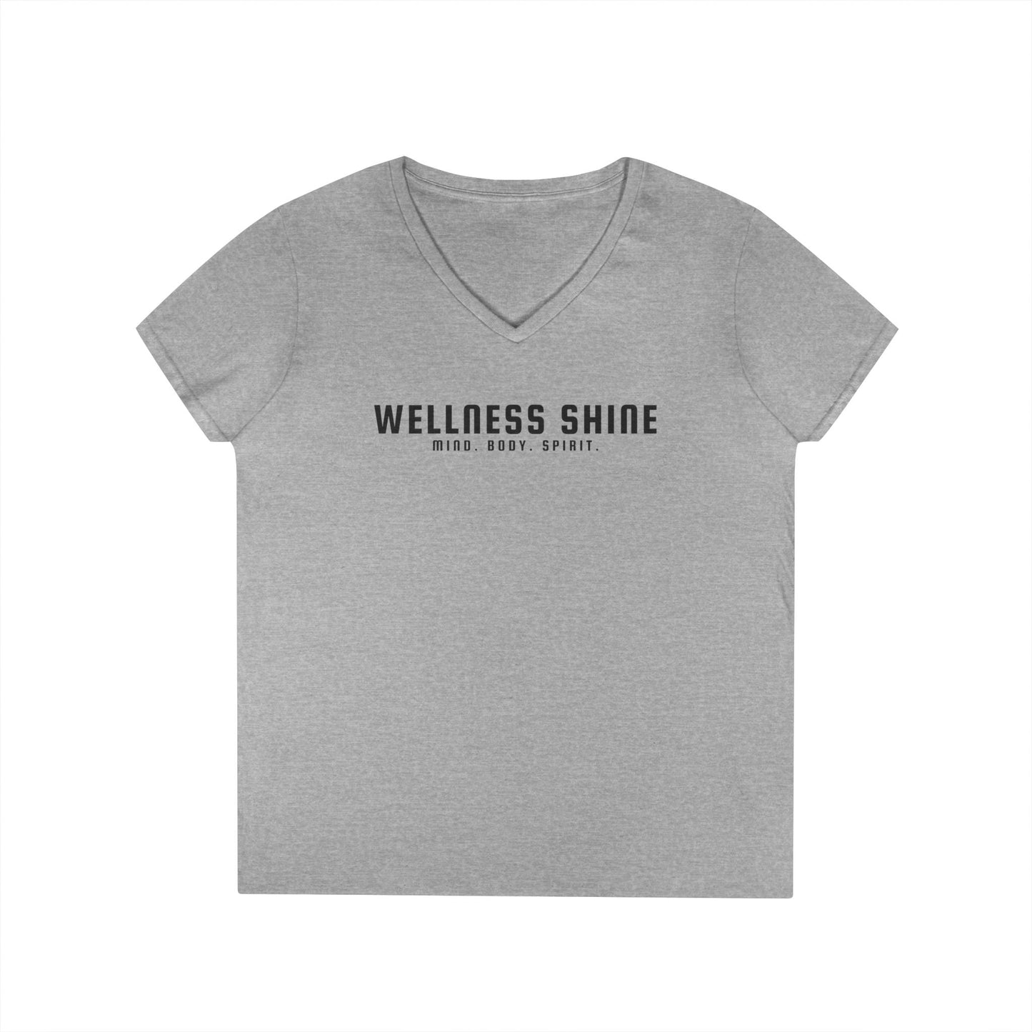 Wellness Shine Brand Ladies' V - Neck T-Shirt - Wellness Shine