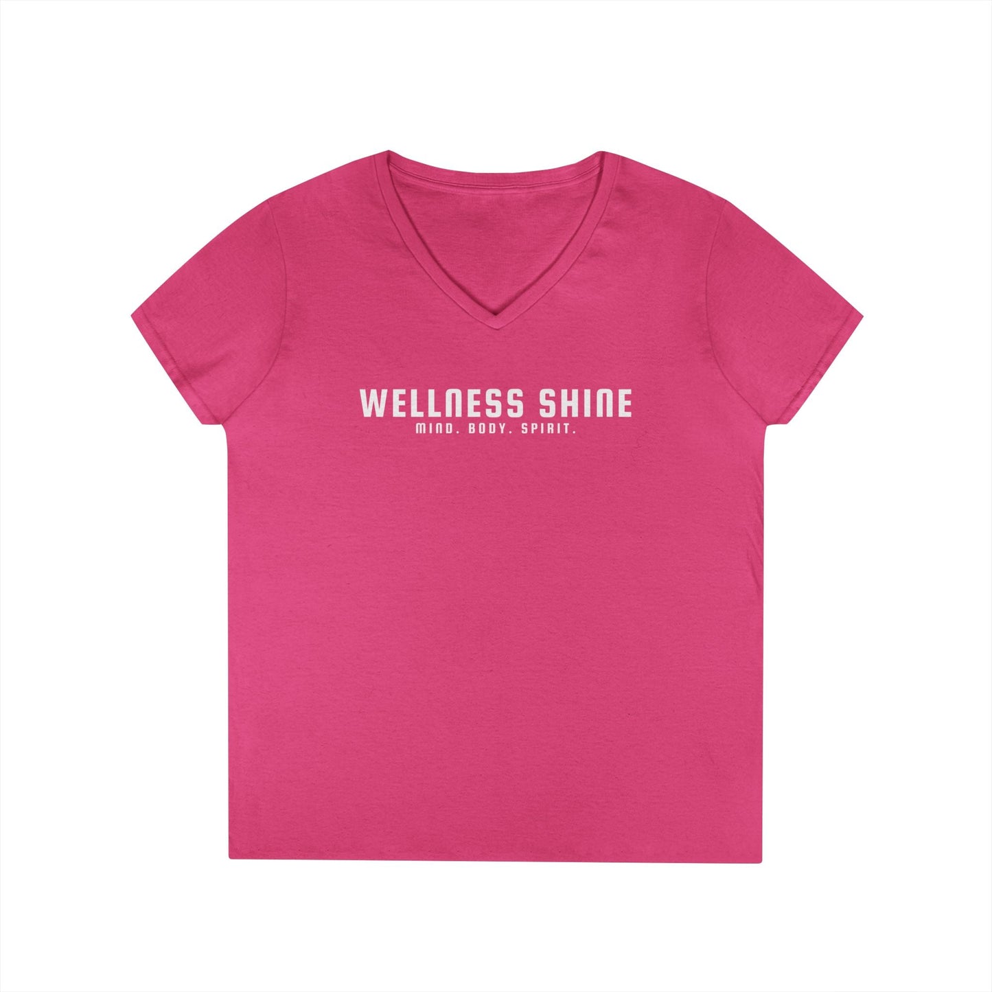Wellness Shine Brand Ladies' V - Neck T-Shirt - Wellness Shine