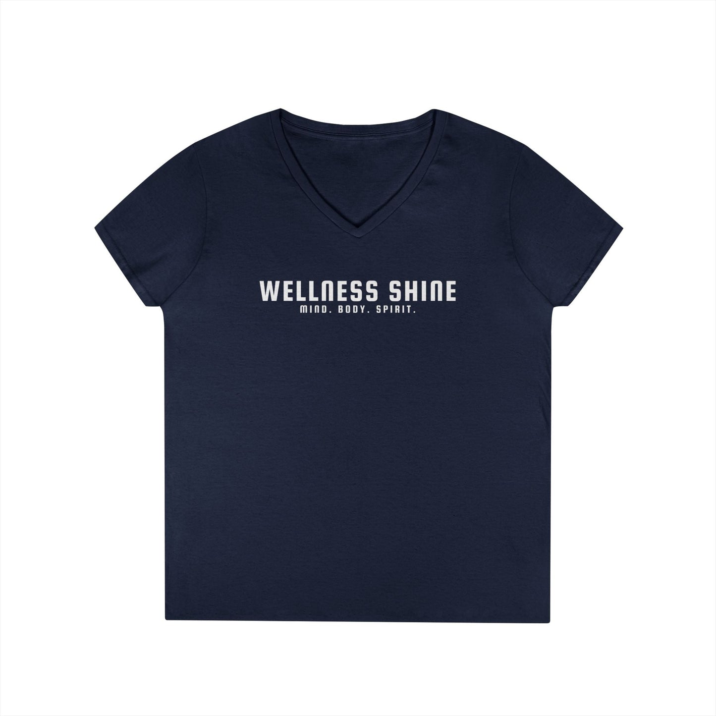 Wellness Shine Brand Ladies' V - Neck T-Shirt - Wellness Shine