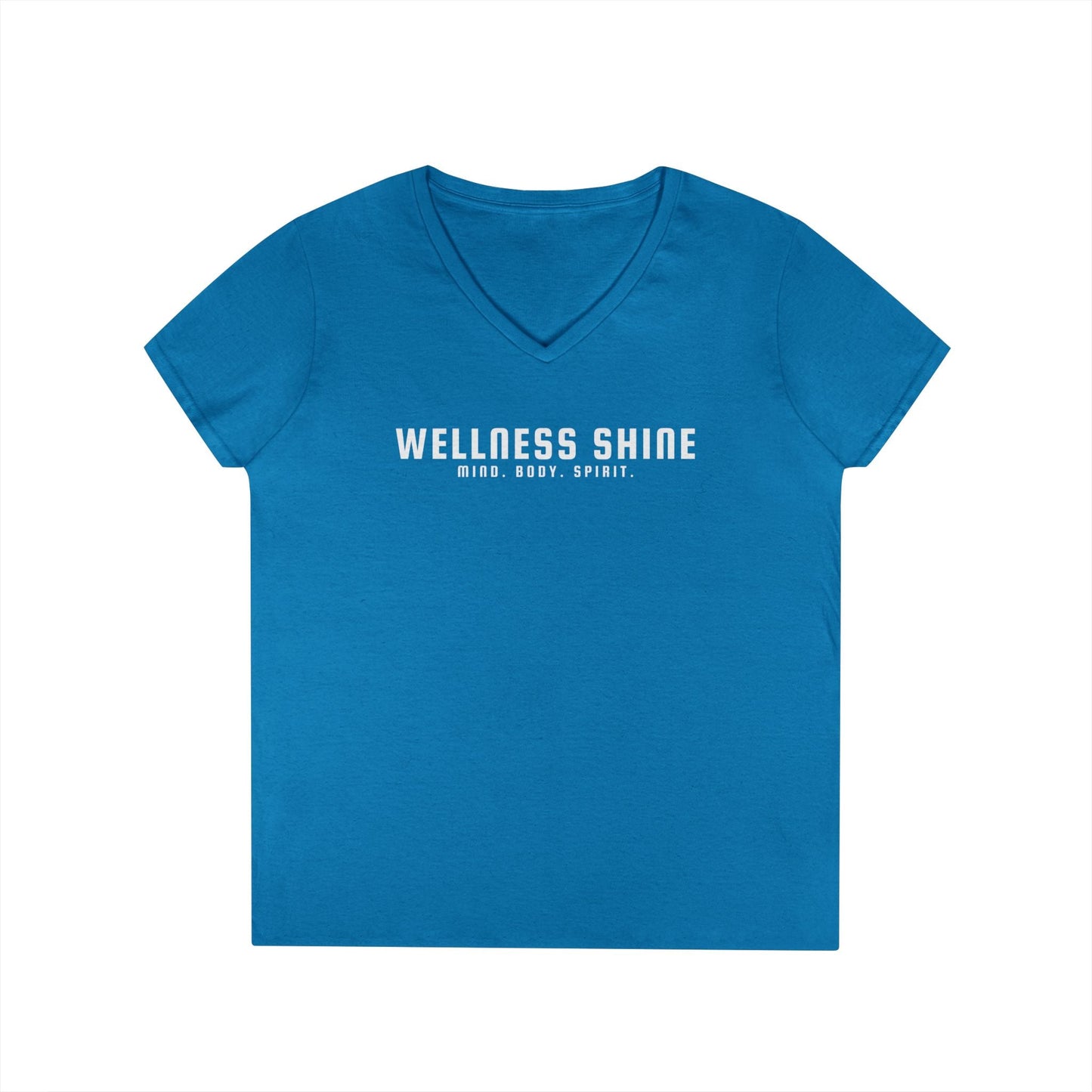 Wellness Shine Brand Ladies' V - Neck T-Shirt - Wellness Shine