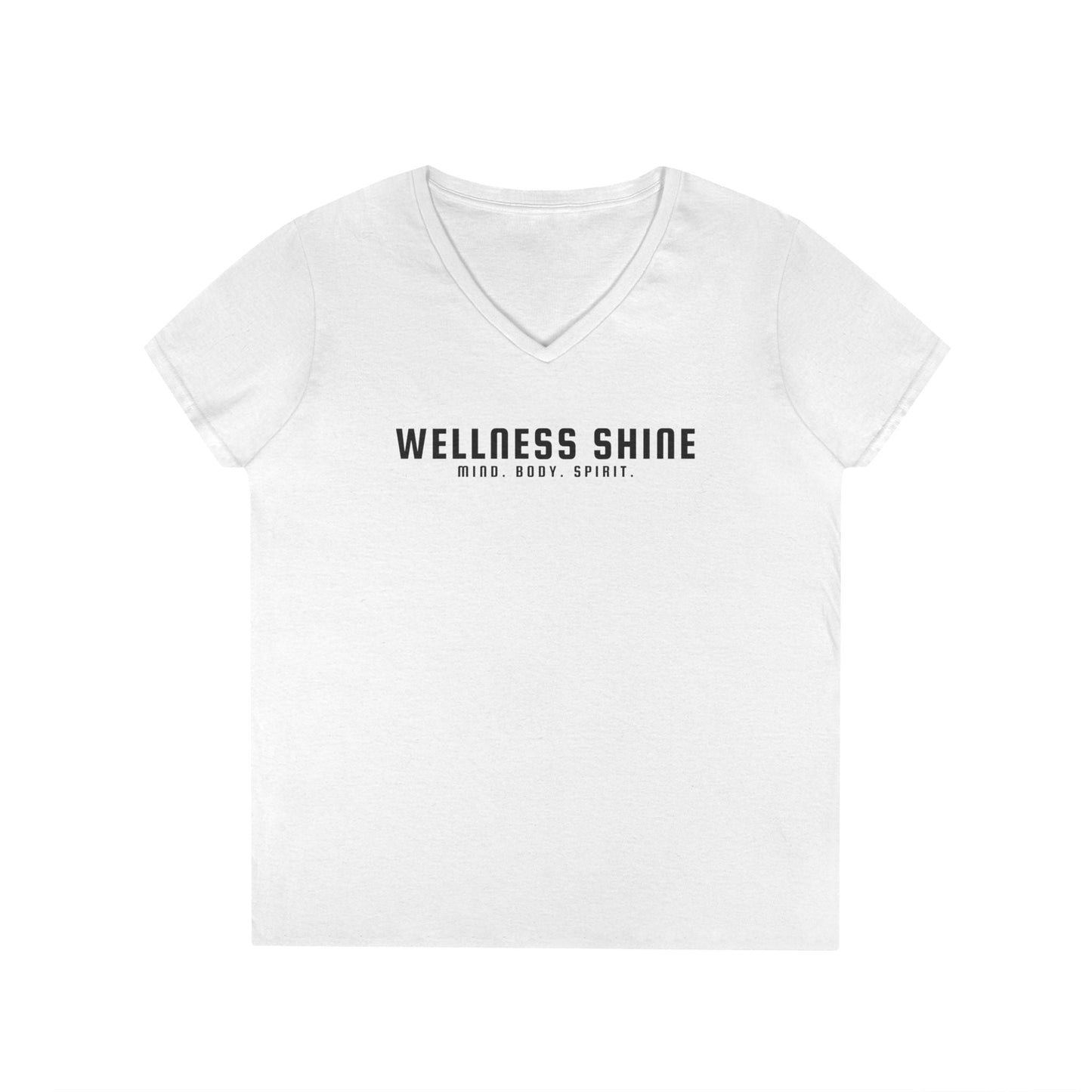 Wellness Shine Brand Ladies' V - Neck T-Shirt - Wellness Shine