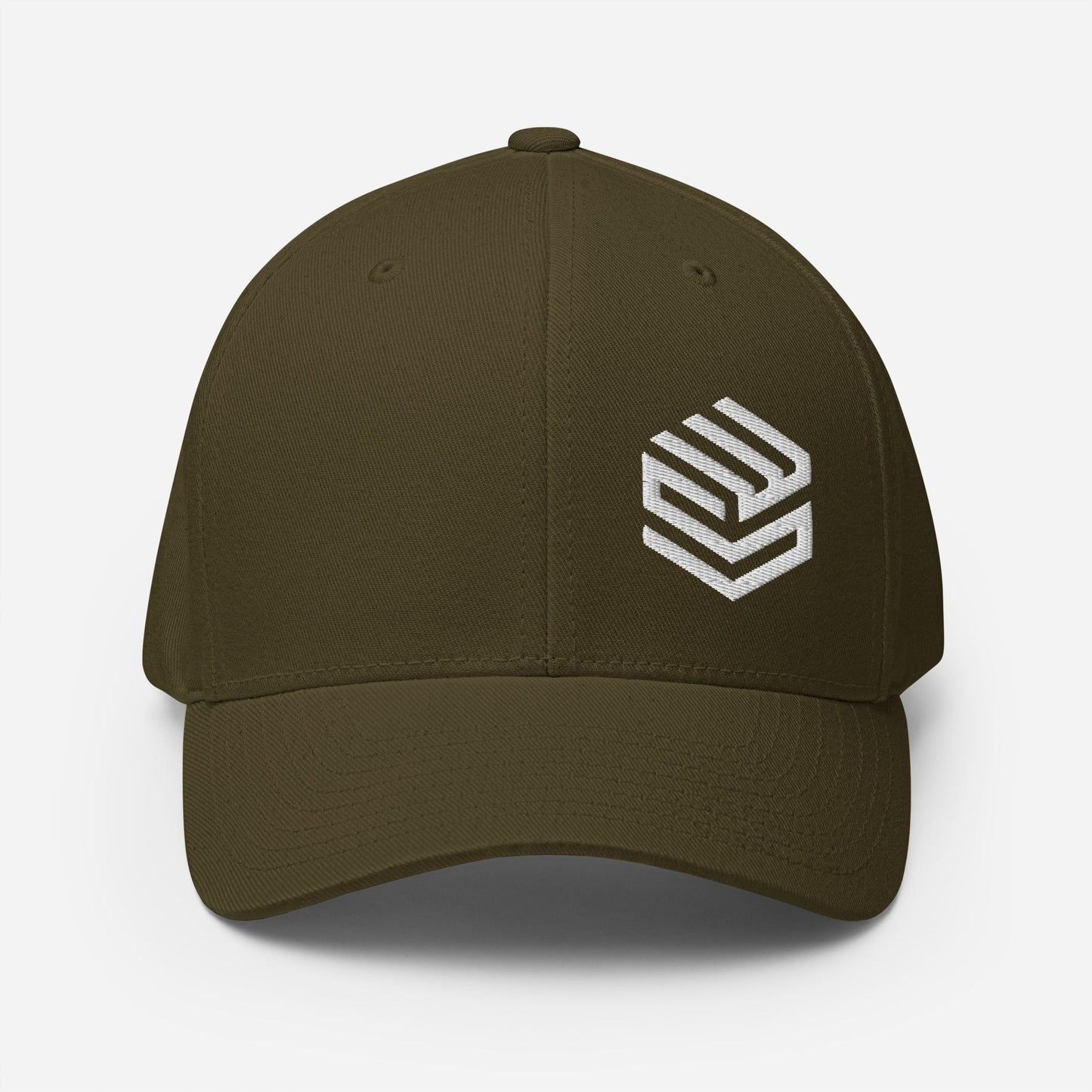 Wellness Shine Fitness Fitted Hat White Embroidery - Wellness Shine