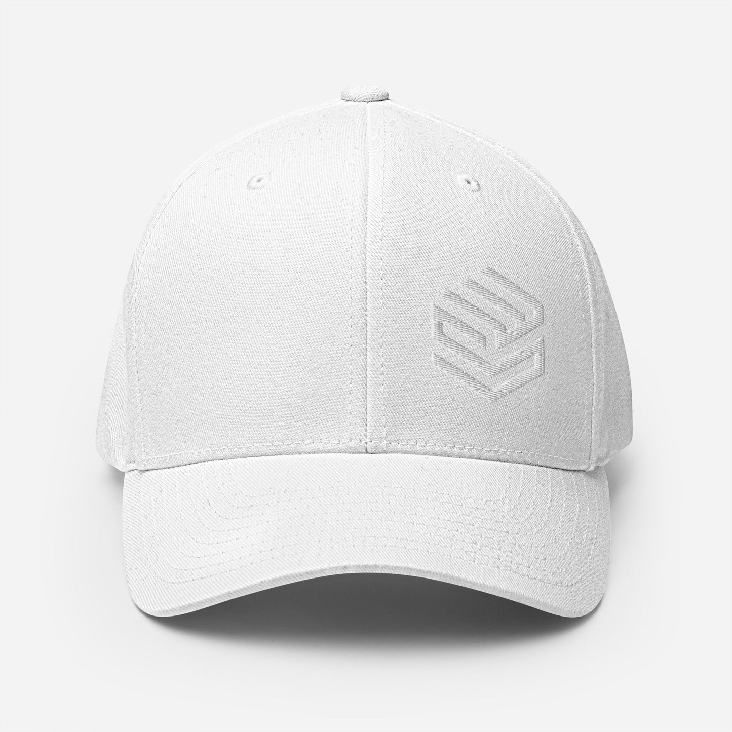 Wellness Shine Fitness Fitted Hat White Embroidery - Wellness Shine