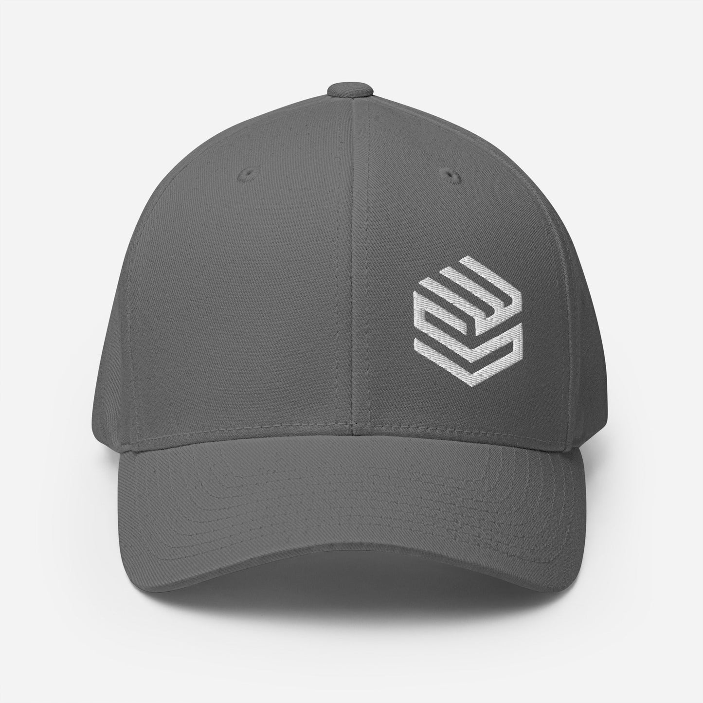 Wellness Shine Fitness Fitted Hat White Embroidery - Wellness Shine