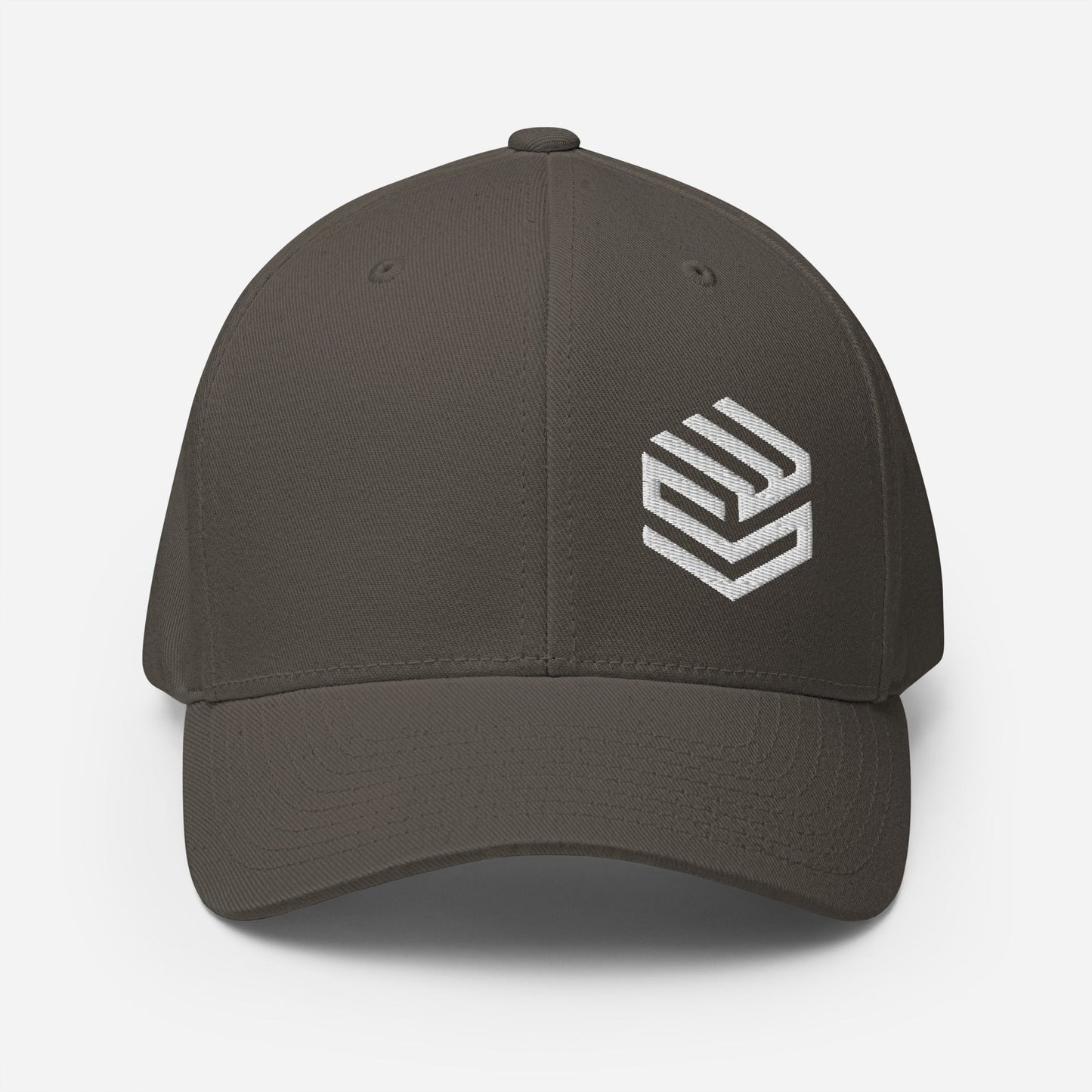 Wellness Shine Fitness Fitted Hat White Embroidery - Wellness Shine